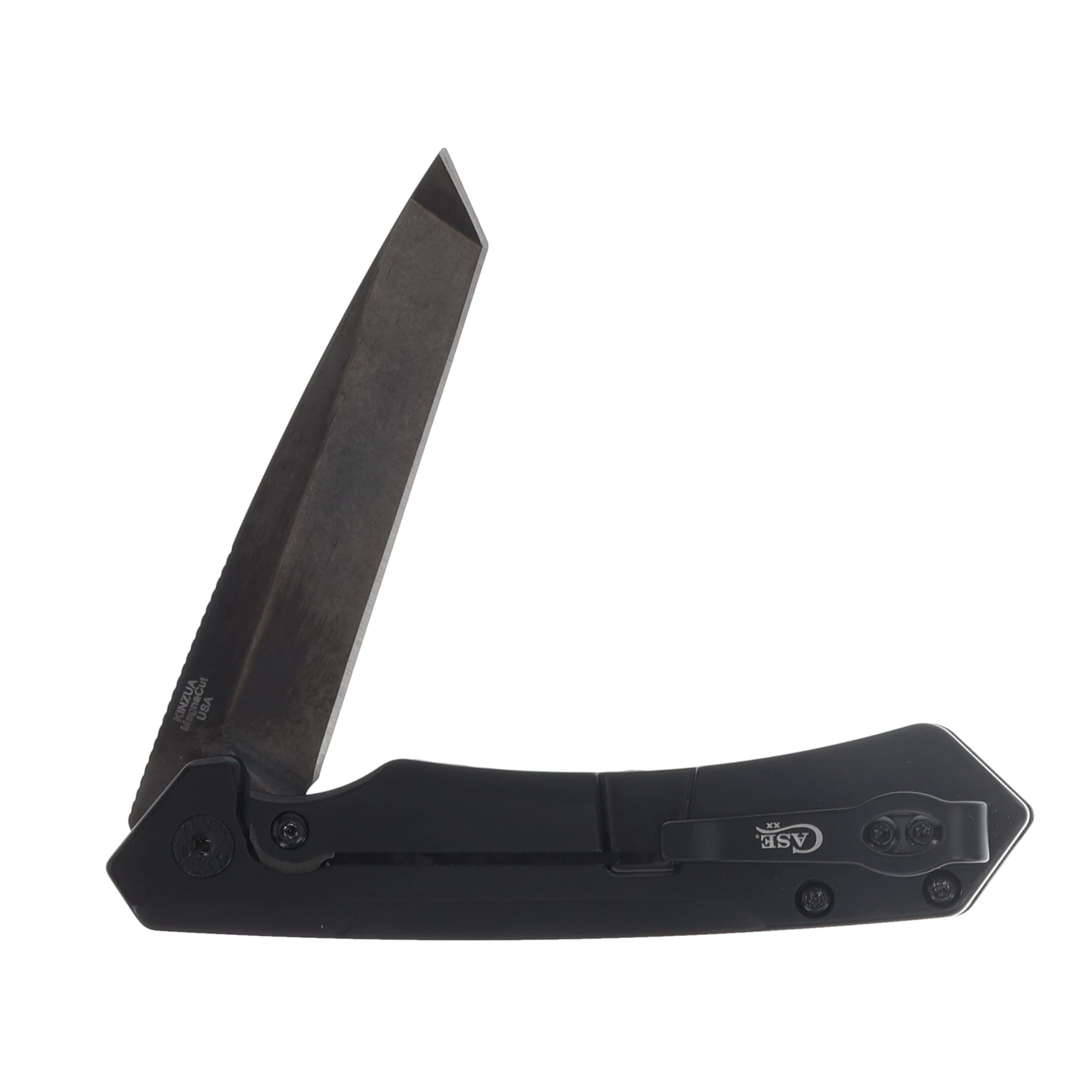 Case Kinzua Folding Knife BLK/BLK Magnacut Tanto Blade Carbon Fiber Handle CA70957 View 4