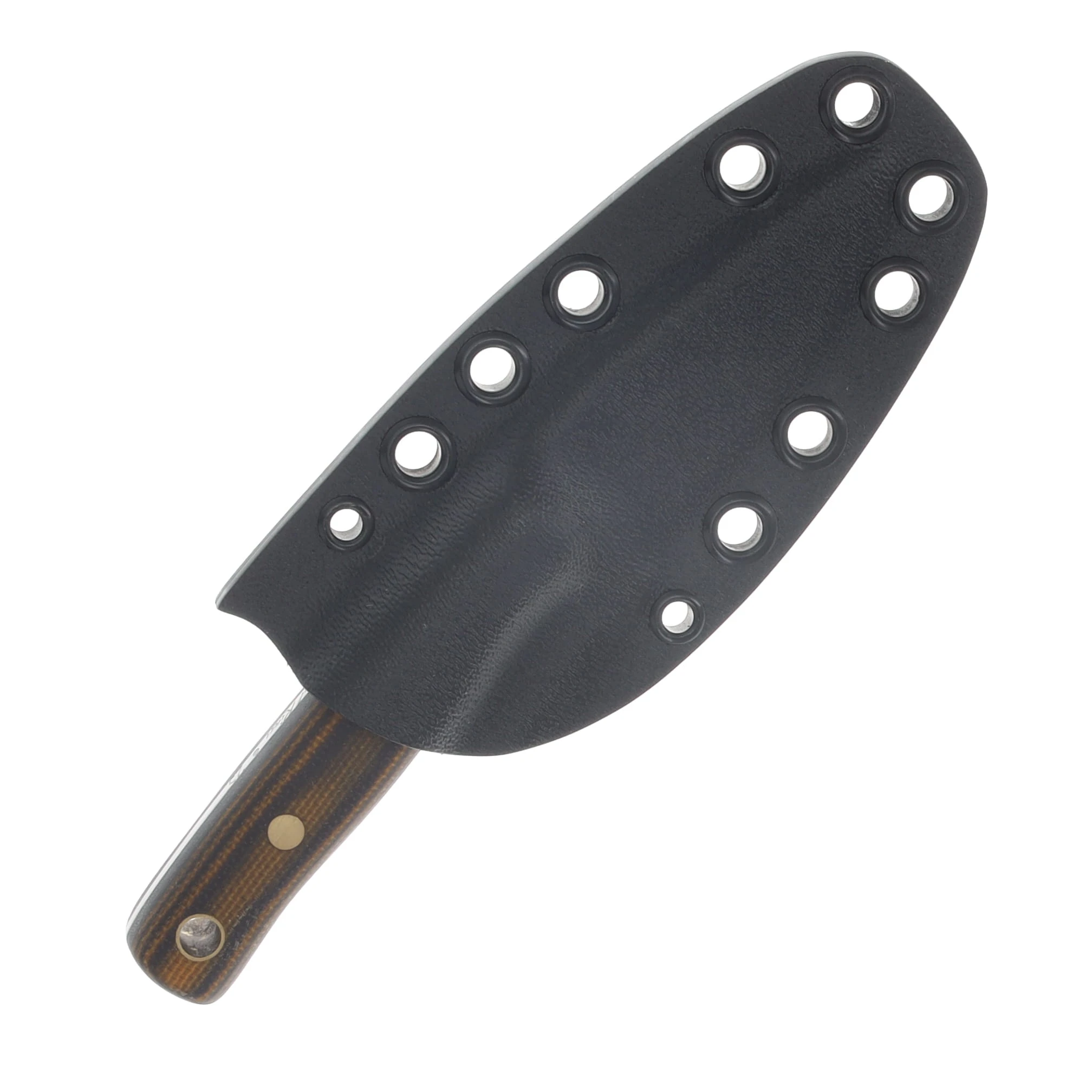 Samuel Riner Custom Knives Clinton Clipper Classic Finish 80CrV2 File Tapered Tang/Maple Micarta SRKCLC1 View 4