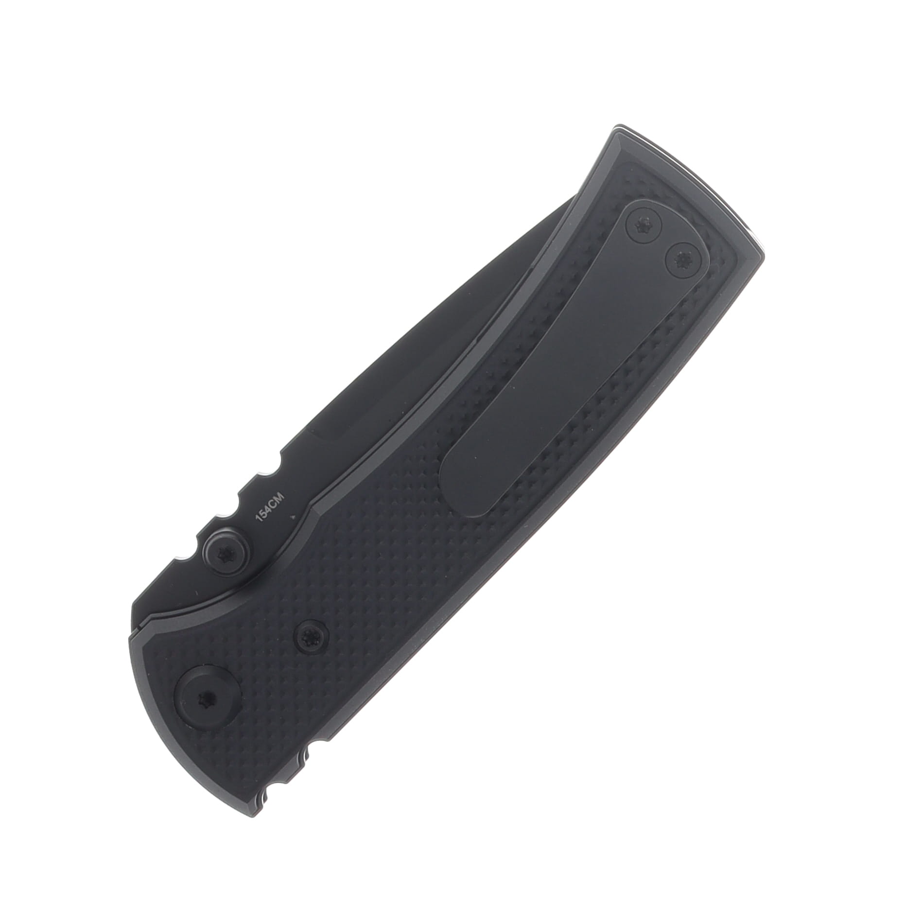 Chaves Blue Label Redencion Street Linerlock Folder Aluminum Knurled Black PVD Black TI Black DP CK-1B2-1C9A-2D1-BL View 6