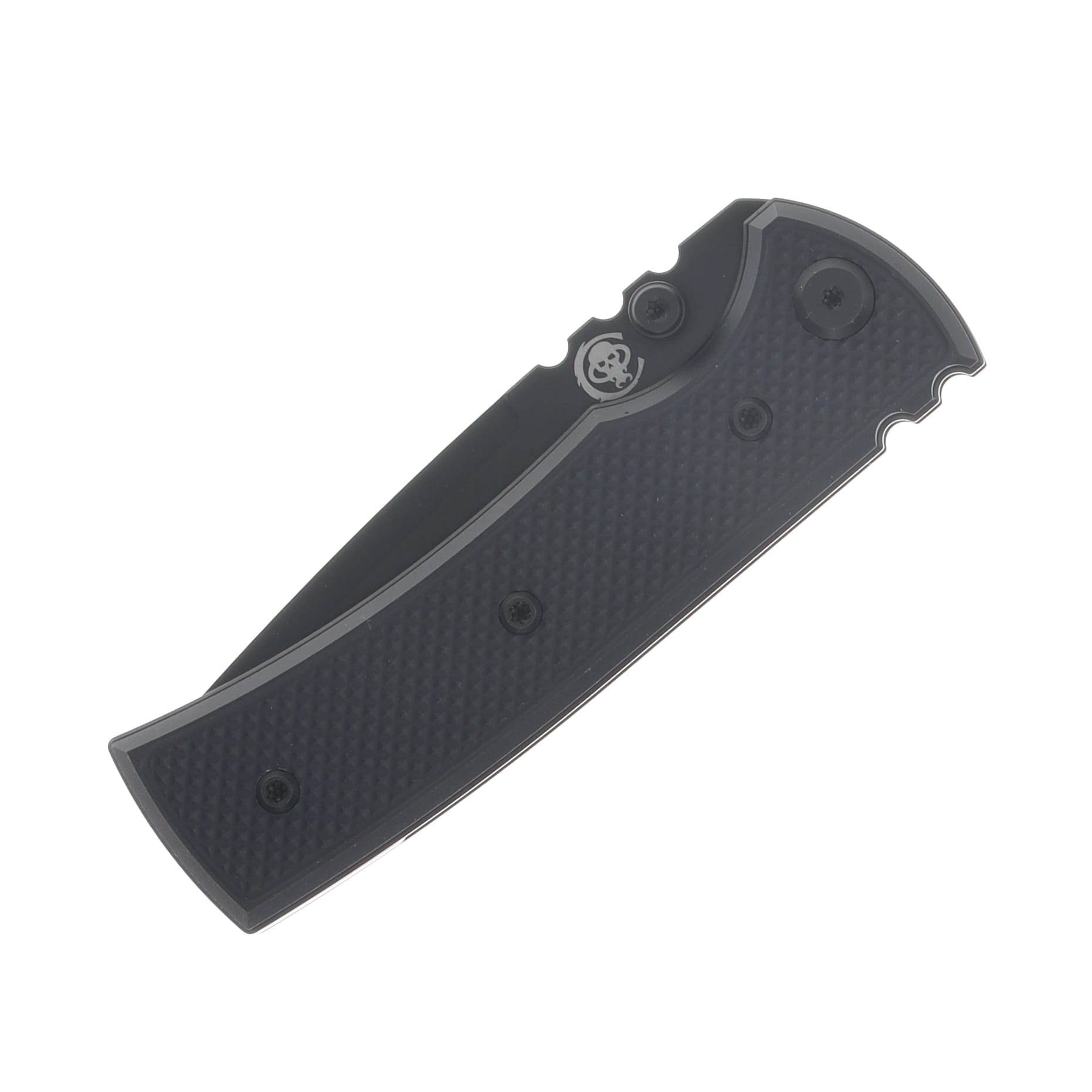 Chaves Blue Label Redencion Street Linerlock Folder Aluminum Knurled Black PVD Black TI Black DP CK-1B2-1C9A-2D1-BL View 5