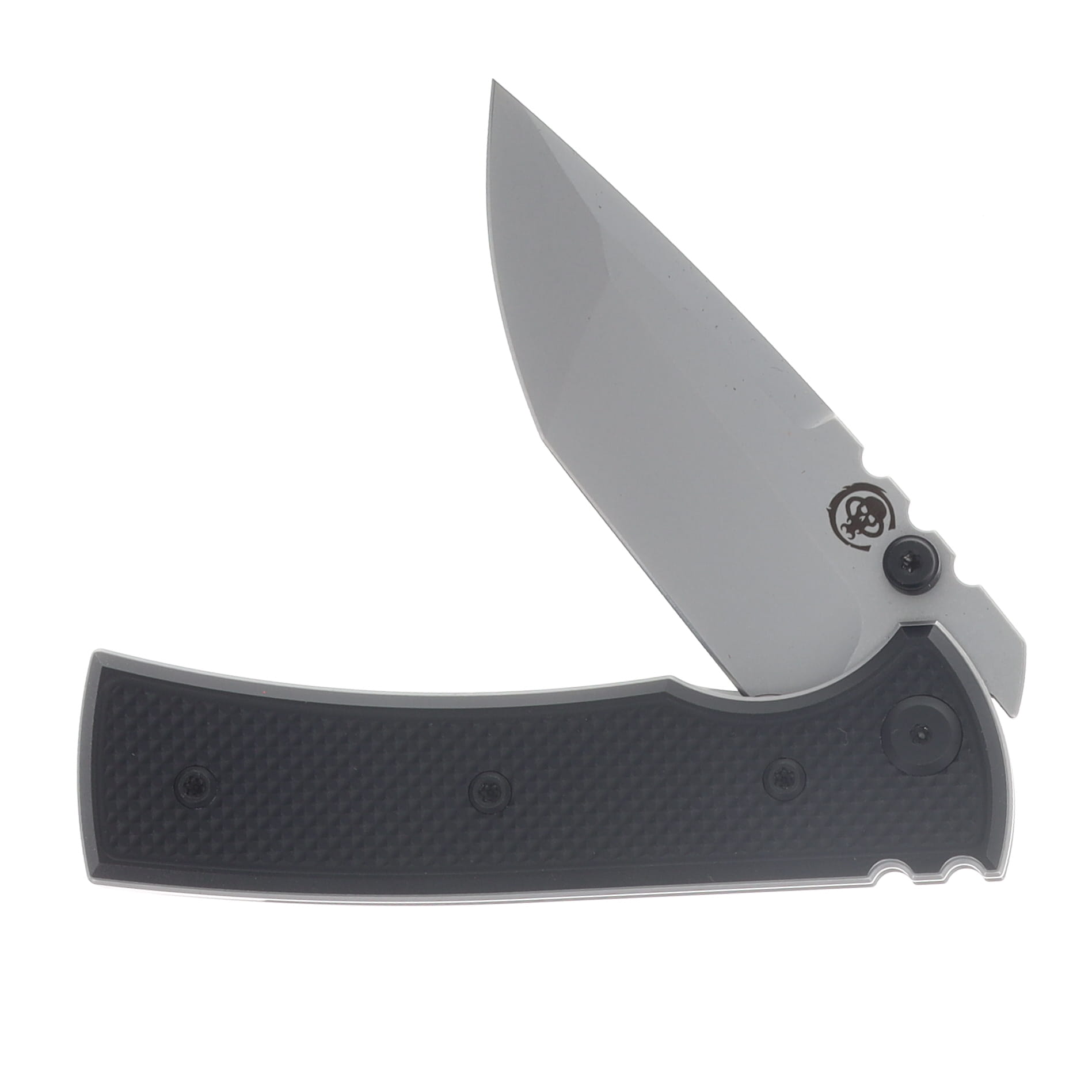 Chaves Blue Label Redencion Street Linerlock Folder Aluminum Knurled Black PVD Black TI SW DP CK-1B2-1B9A-2D1-BL View 3