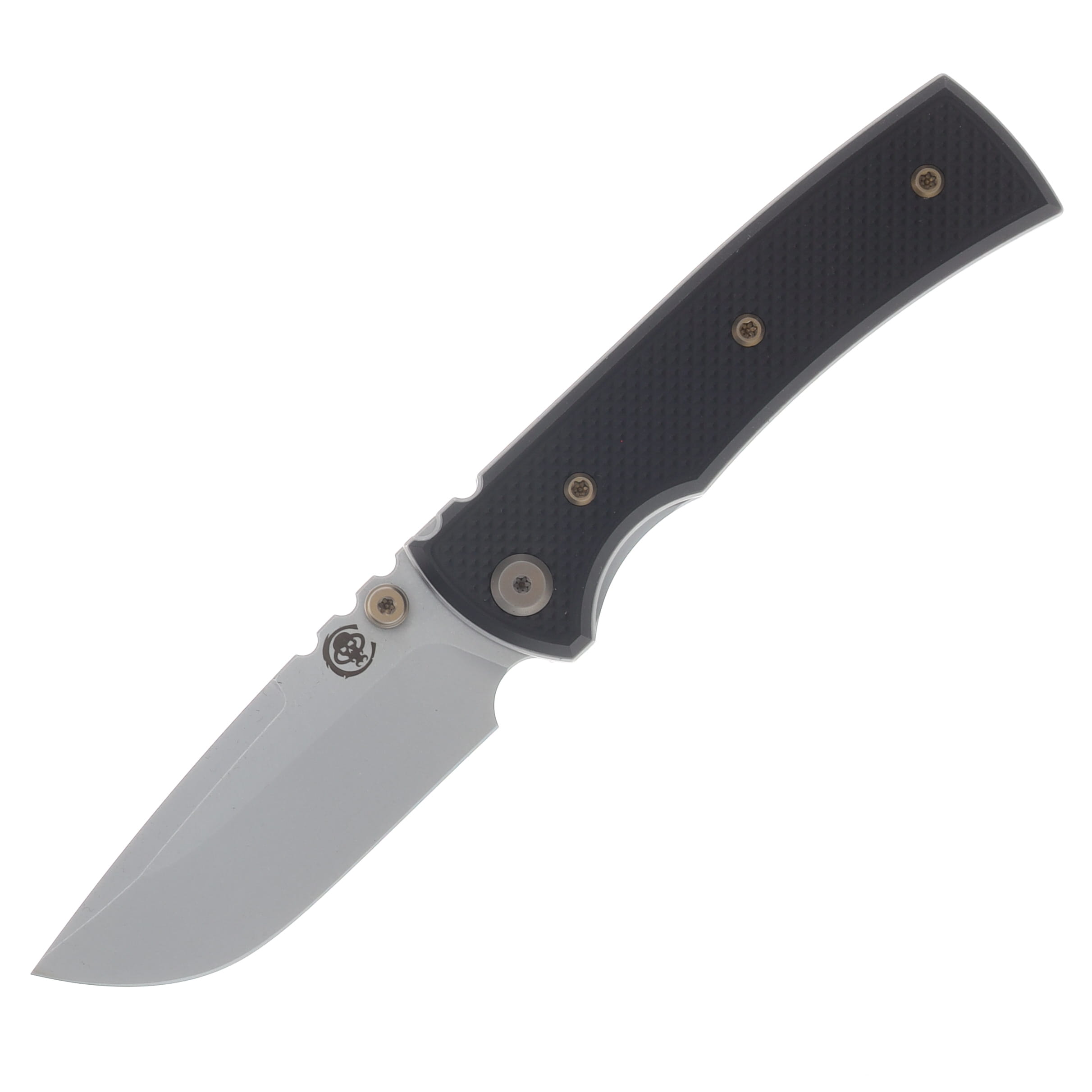 Chaves Blue Label Redencion Street Linerlock Folder Aluminum Knurled Black PVD Bronze TI SW DP CK-1B2-1B9A-2D1-BR View 1