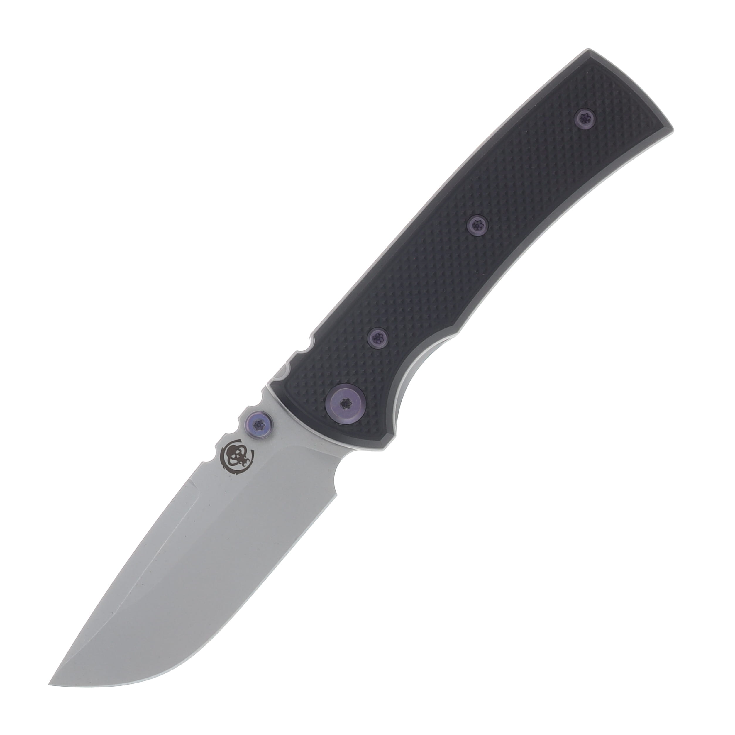 Chaves Blue Label Redencion Street Linerlock Folder Aluminum Knurled Black PVD Purple TI SW DP CK-1B2-1B9A-2D1-PRP View 1