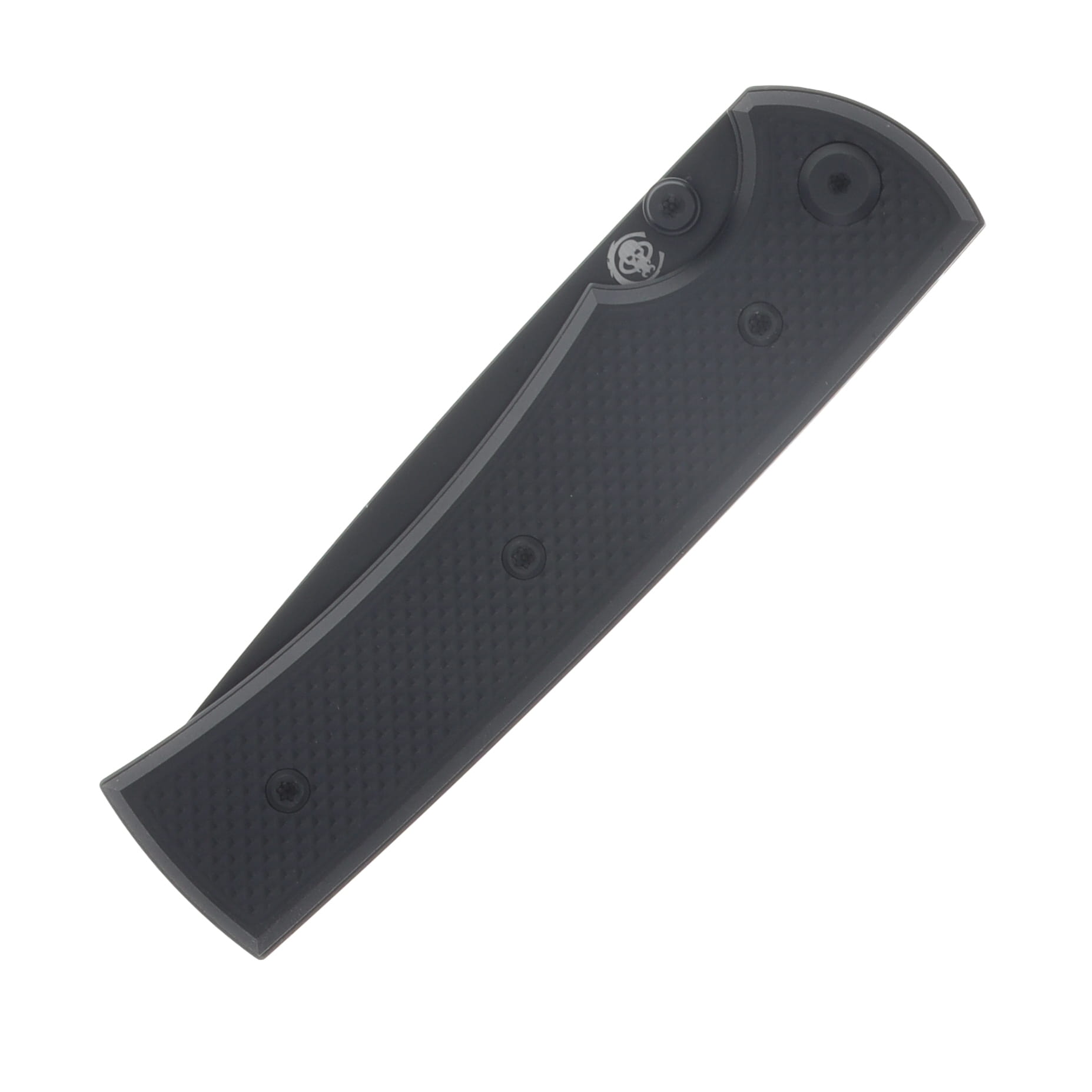 Chaves Blue Label Liberation 229 Linerlock Folder Aluminum Knurled Black PVD Black  TI Black DP CK-2A2-1C9A-2D1-BL View 6