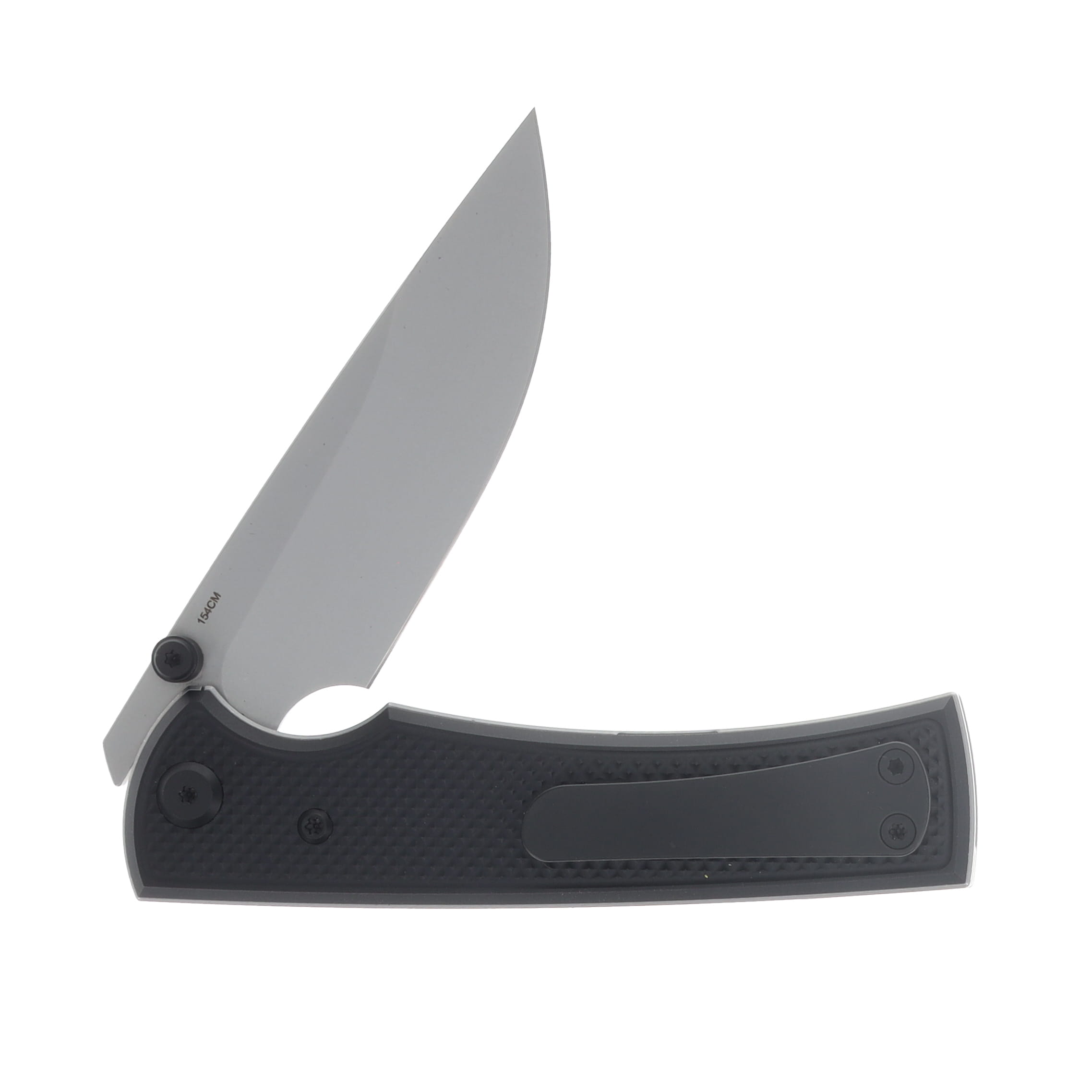 Chaves Blue Label Liberation 229 Linerlock Folder Aluminum Knurled Black PVD Black TI SW DP CK-2A2-1B9A-2D1-BL View 4