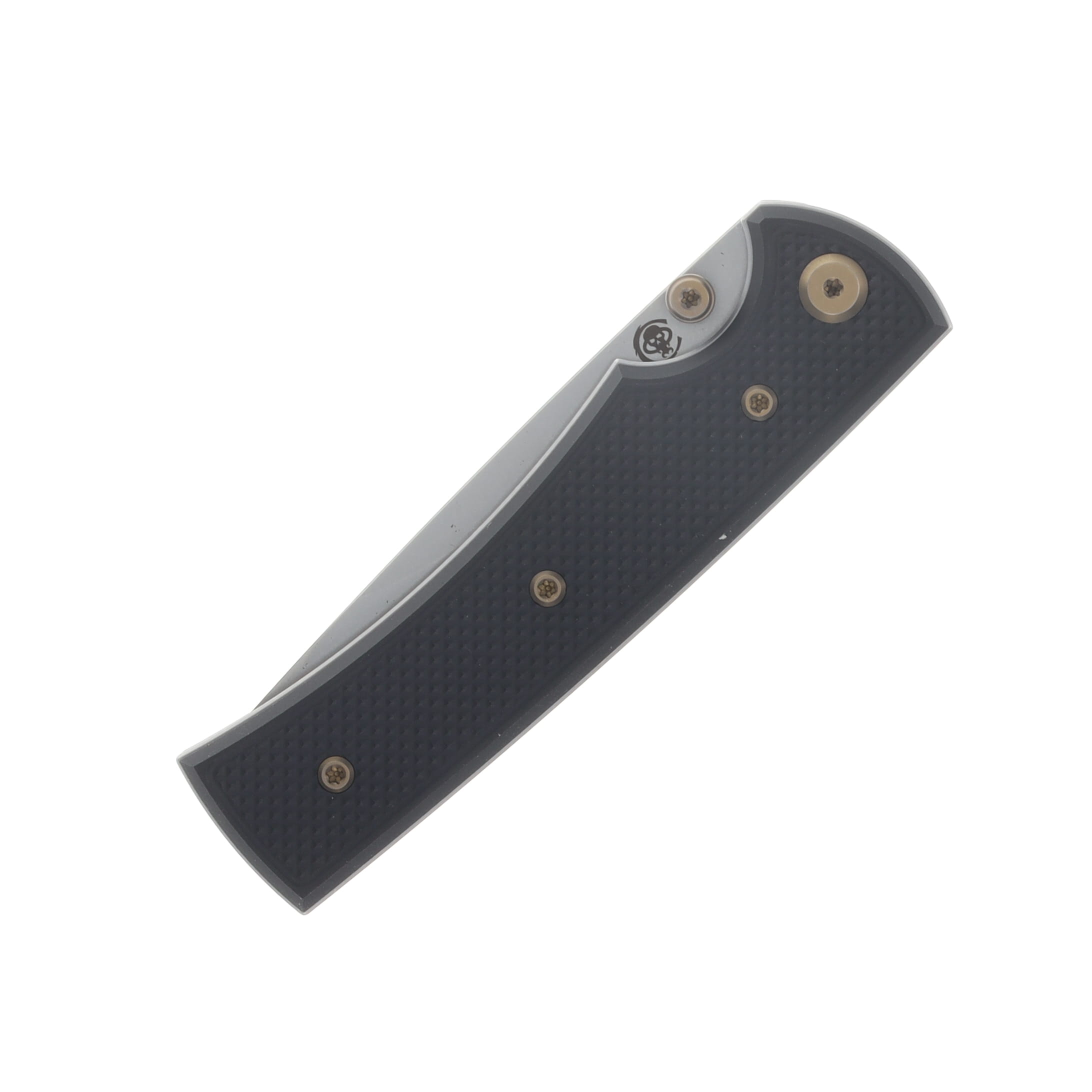 Chaves Blue Label Liberation 229 Linerlock Folder Aluminum Knurled Black PVD Bronze TI SW DP CK-2A2-1B9A-2D1-BR View 5