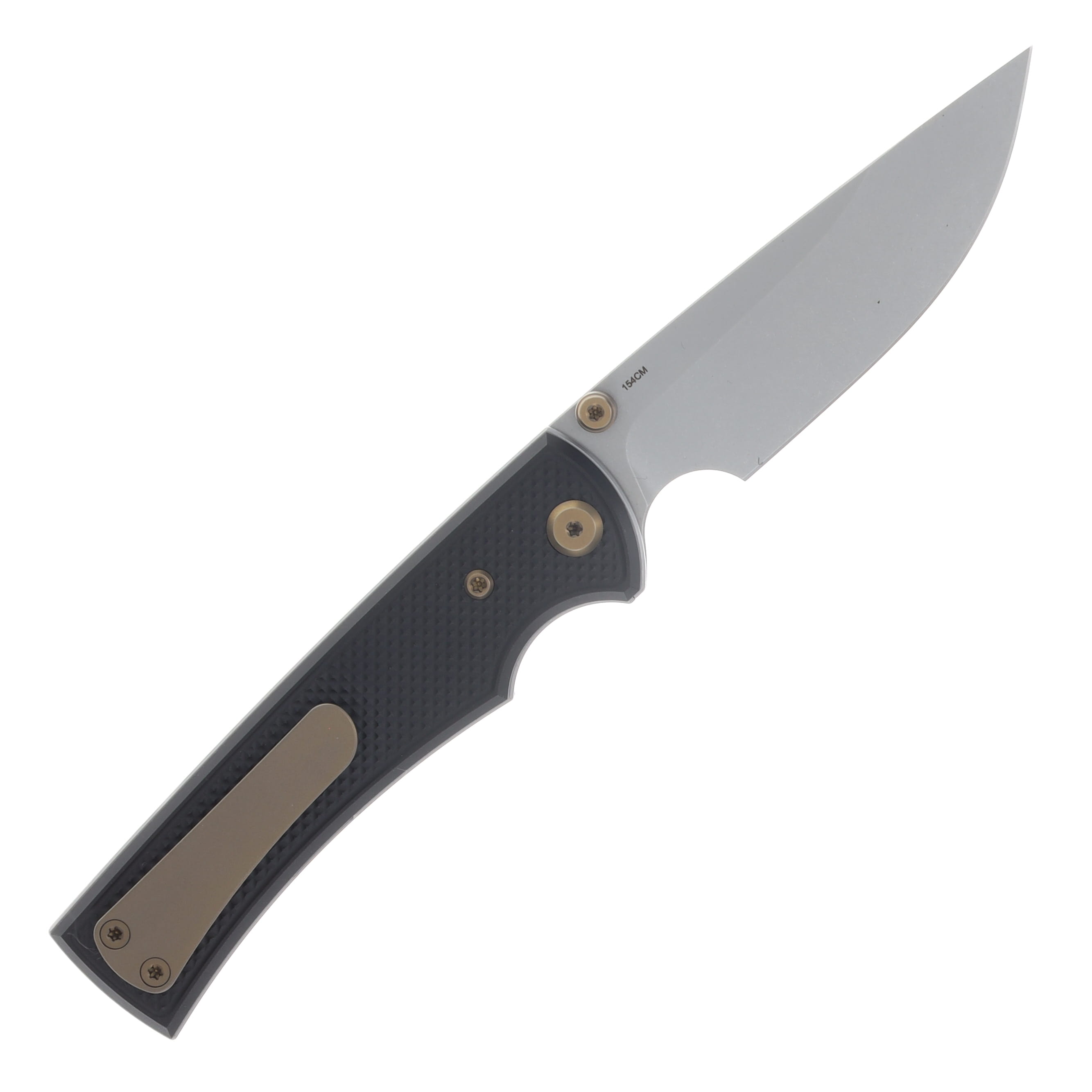 Chaves Blue Label Liberation 229 Linerlock Folder Aluminum Knurled Black PVD Bronze TI SW DP CK-2A2-1B9A-2D1-BR View 2