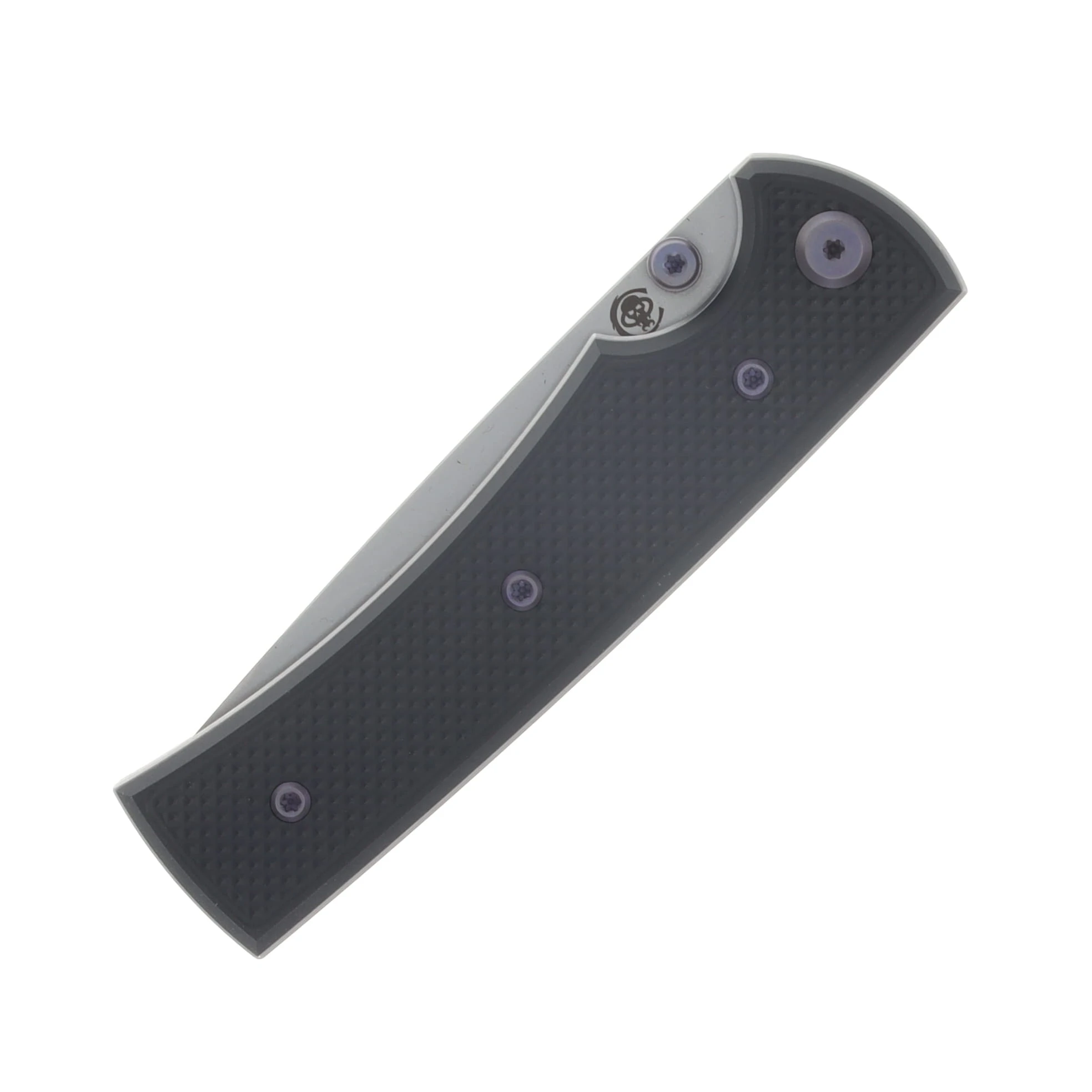 Chaves Blue Label Liberation 229 Linerlock Folder Aluminum Knurled Black PVD Purple TI SW DP CK-2A2-1B9A-2D1-PRP View 5