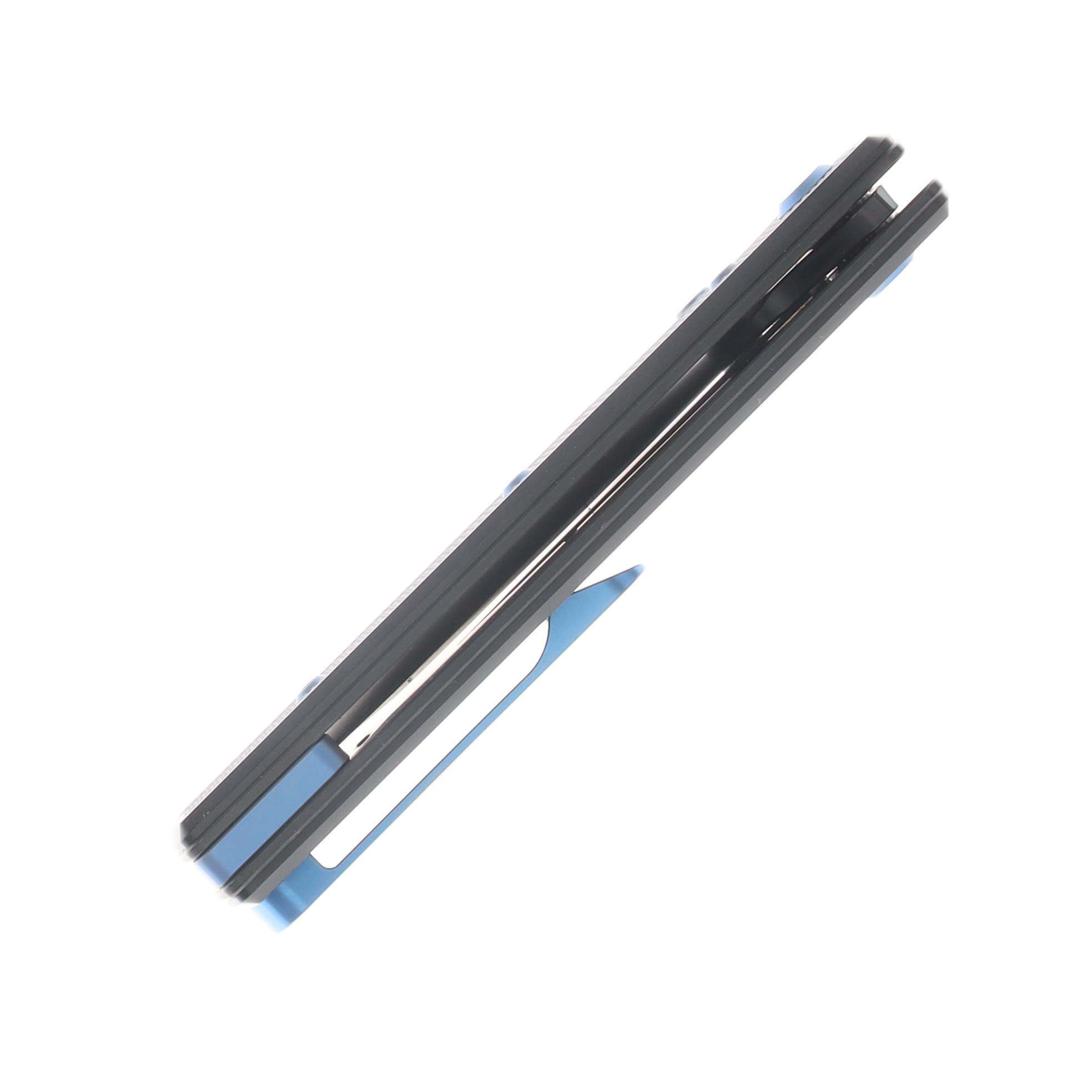 Chaves Blue Label - Aluminum Knurled  Redencion  N.T.A.K.  Black  PVD  Linerlock  Blue  Ti Black  DP CK-1D2-1C9A-2D1-BLUE View 7
