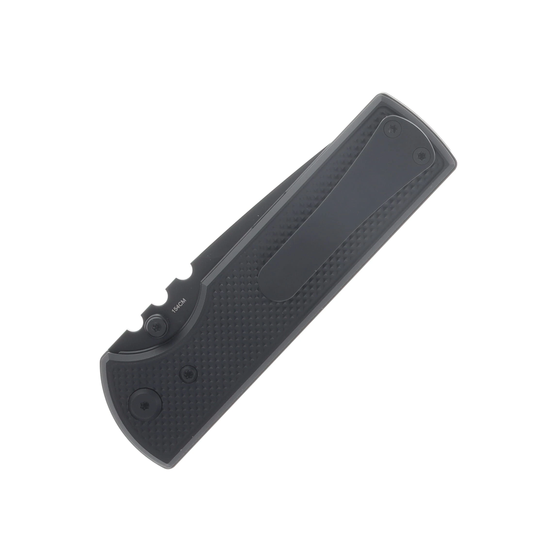 Chaves Blue Label - Aluminum Knurled  Redencion  N.T.A.K  SW  PVD  Linerlock  Black  Ti Black  Tanto CK-1D2-2C9A-2D1-BL View 6