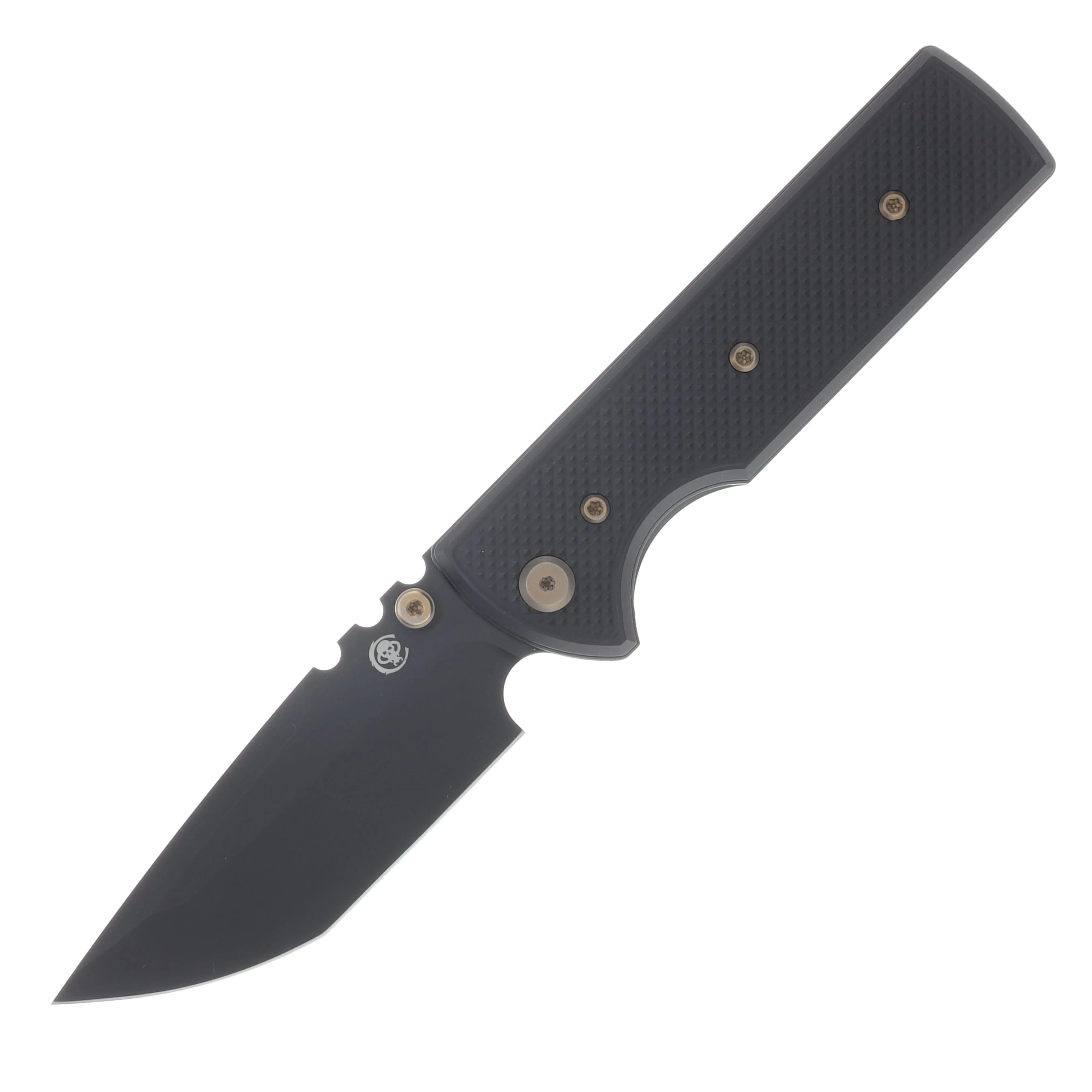 Chaves Blue Label - Aluminum Knurled  Redencion  N.T.A.K  SW  PVD  Linerlock  Bronze  Ti Black  Tanto CK-1D2-2C9A-2D1-BR View 1