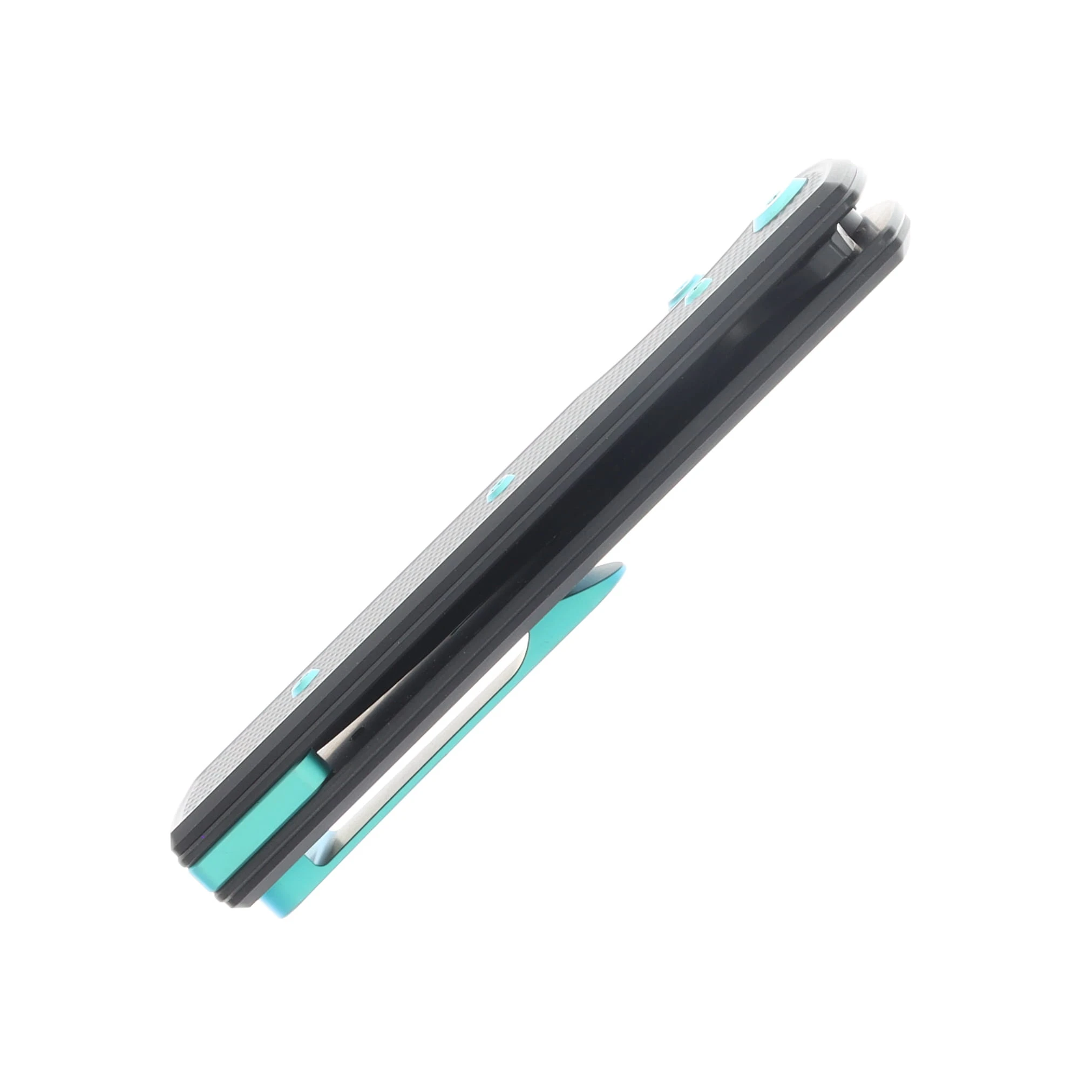 Chaves Blue Label - Aluminum Knurled  Redencion  N.T.A.K   SW  PVD  Linerlock  Green  Ti Black  Tanto CK-1D2-2C9A-2D1-GR View 7