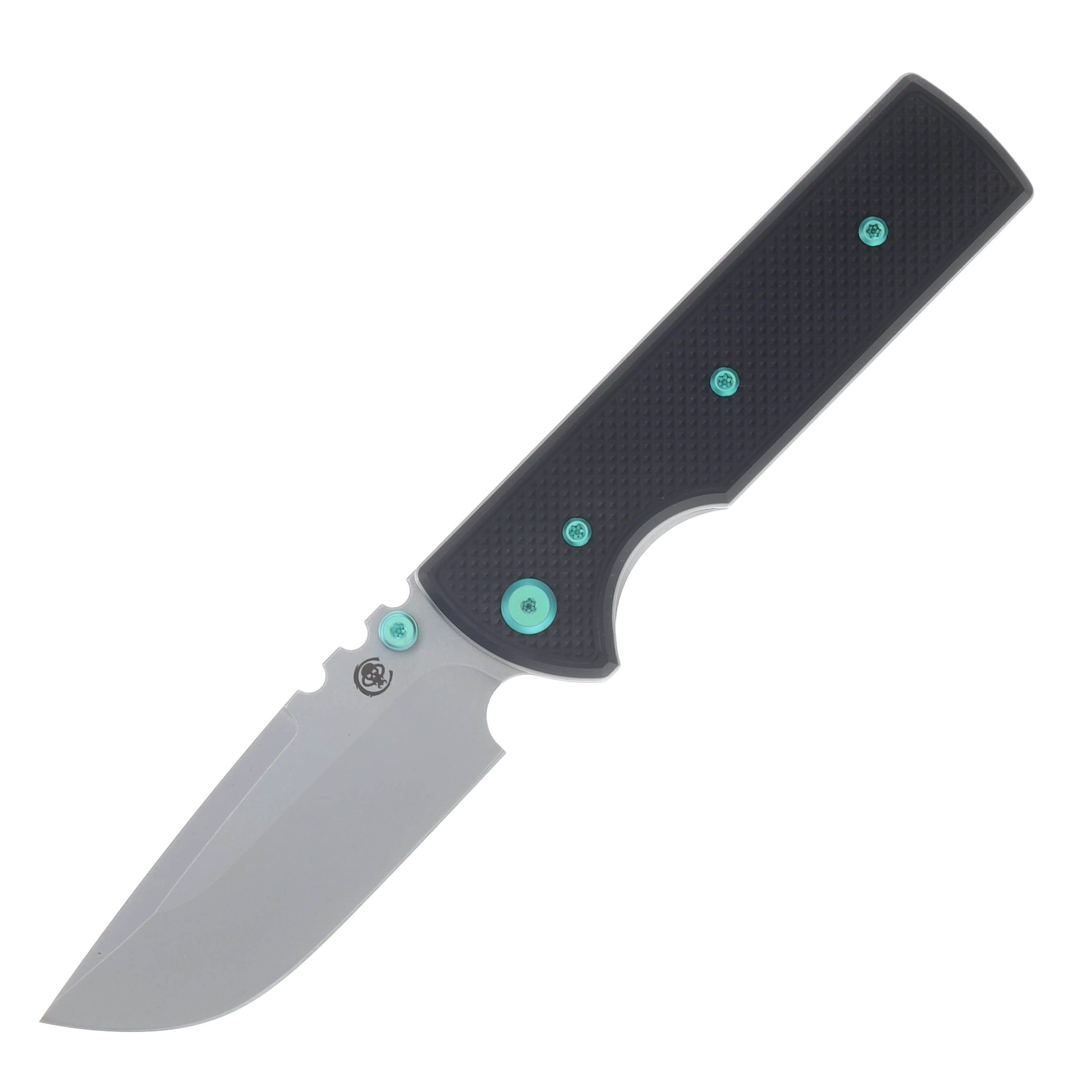 Chaves Blue Label - Aluminum Knurled  Redencion  N.T.A.K  Black  PVD  Linerlock  Green  Ti SW  DP CK-1D2-1B9A-2D1-GR View 1