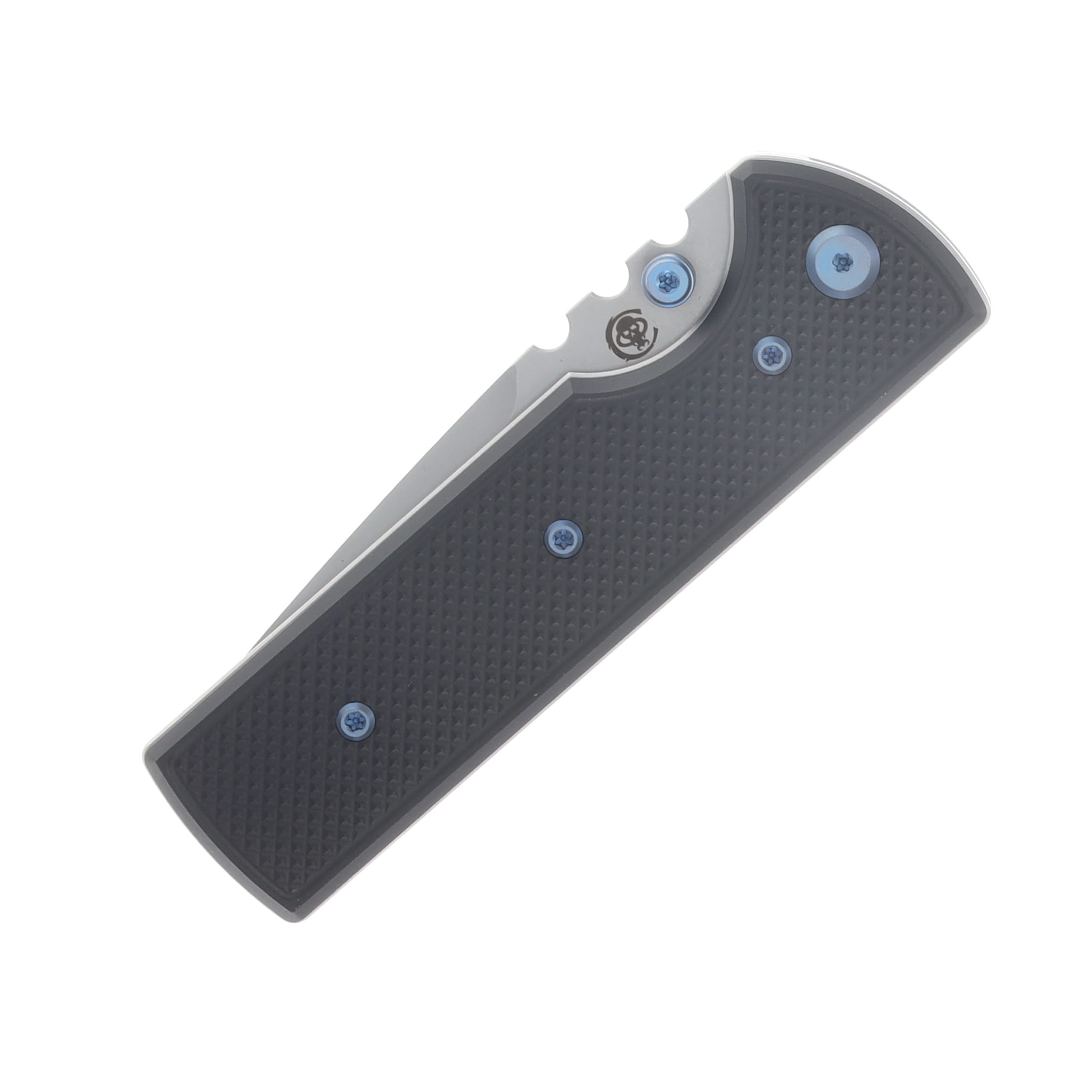 Chaves Blue Label - Aluminum Knurled  Redencion  N.T.A.K  SW  PVD  Linerlock  Blue  Ti SW  Tanto CK-1D2-2B9A-2D1-BLUE View 5
