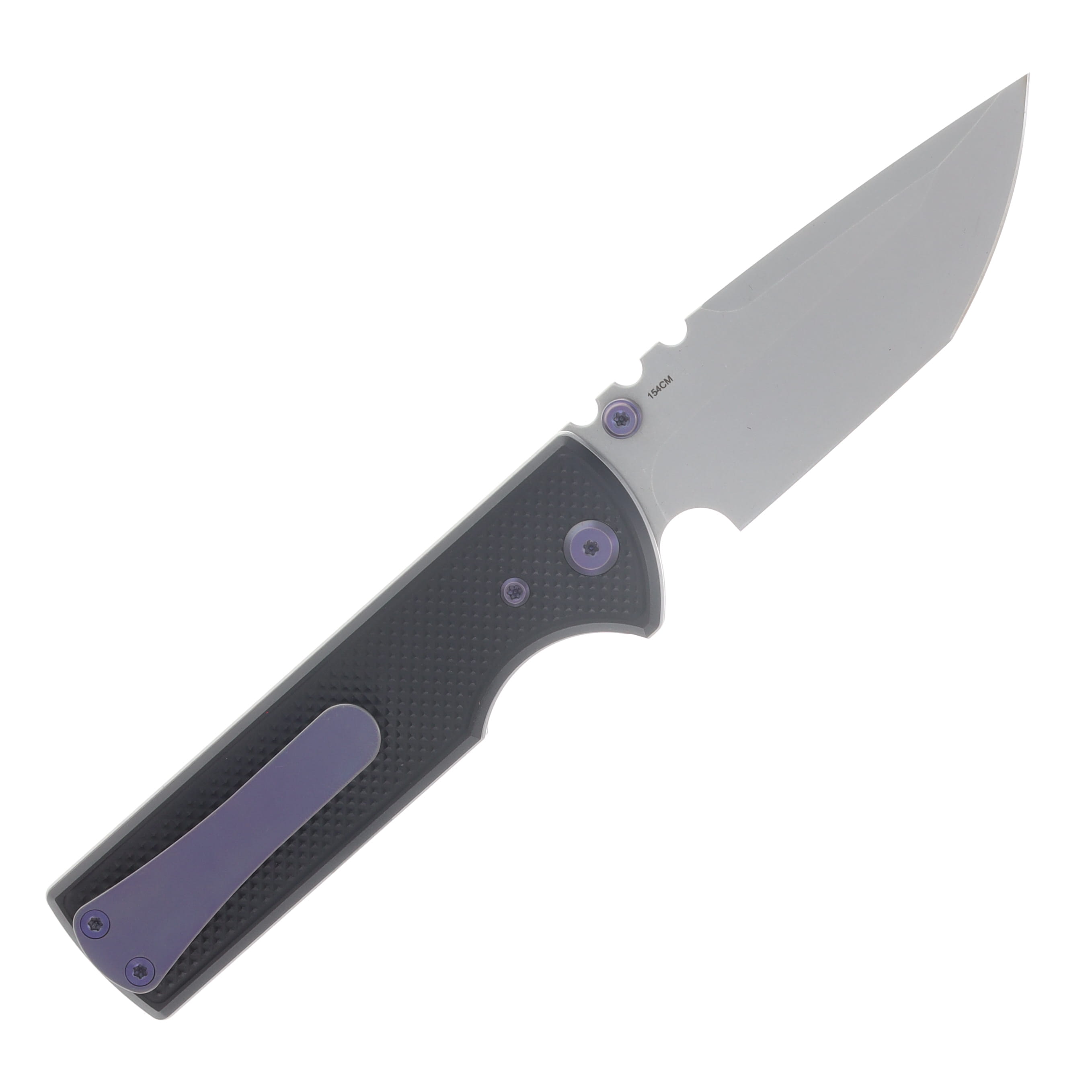 Chaves Blue Label - Aluminum Knurled  Redencion  N.T.A.K  SW  PVD  Linerlock  Purple  Ti SW  Tanto CK-1D2-2B9A-2D1-PRP View 2