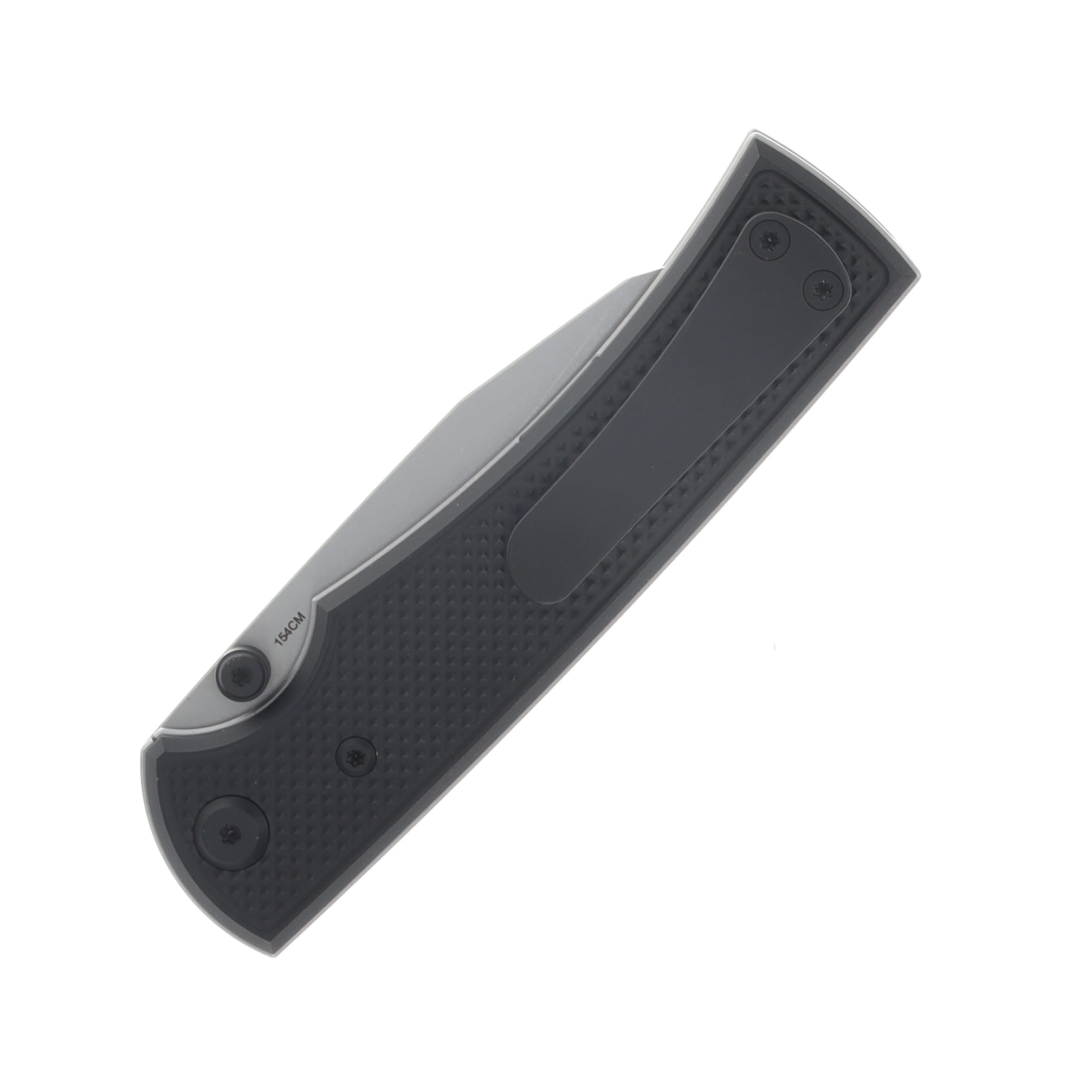 Chaves Blue Label Sangre 229 Linerlock Folder Aluminum Knurled SW Black-Black TI SW Wharncliffe CK-3A2-3B9A-2D1-BL View 6