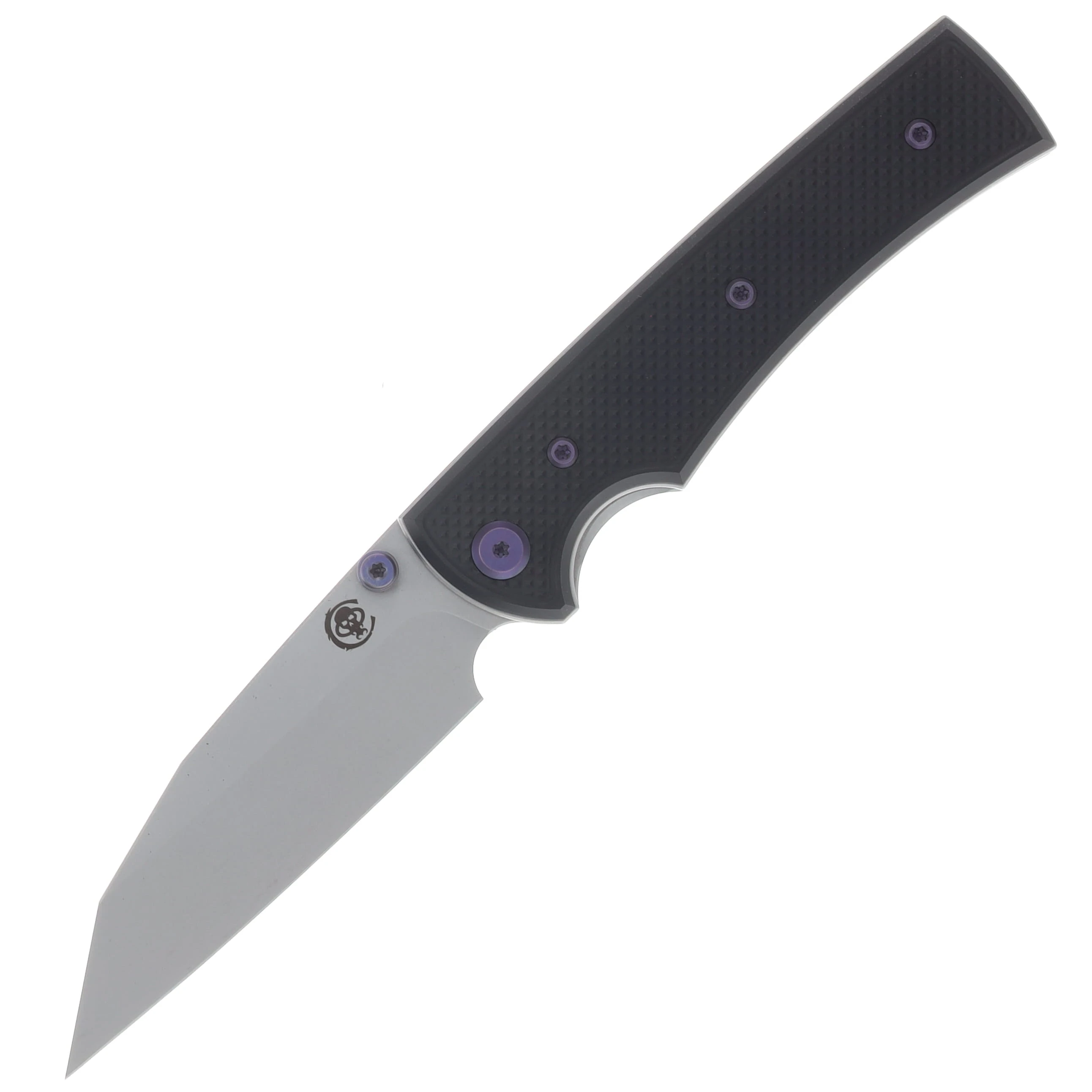 Chaves Blue Label Sangre 229 Linerlock Folder Aluminum Knurled SW Black-Purple TI SW Wharncliffe CK-3A2-3B9A-2D1-PRP View 1
