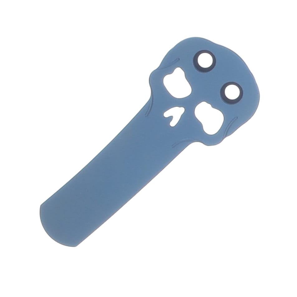 Chaves Blue Label - Aluminum Knurled C.H.U.B.  Flipper  SW  Linerlock  Blue  Ti Razor  Blade CK-7C2-5B6B-2D1-BLUE View 8