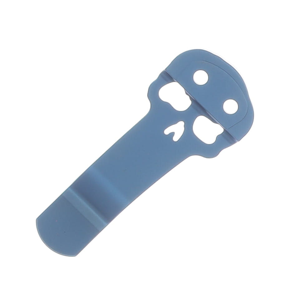 Chaves Blue Label - Aluminum Knurled C.H.U.B.  Flipper  SW  Linerlock  Blue  Ti Razor  Blade CK-7C2-5B6B-2D1-BLUE View 9