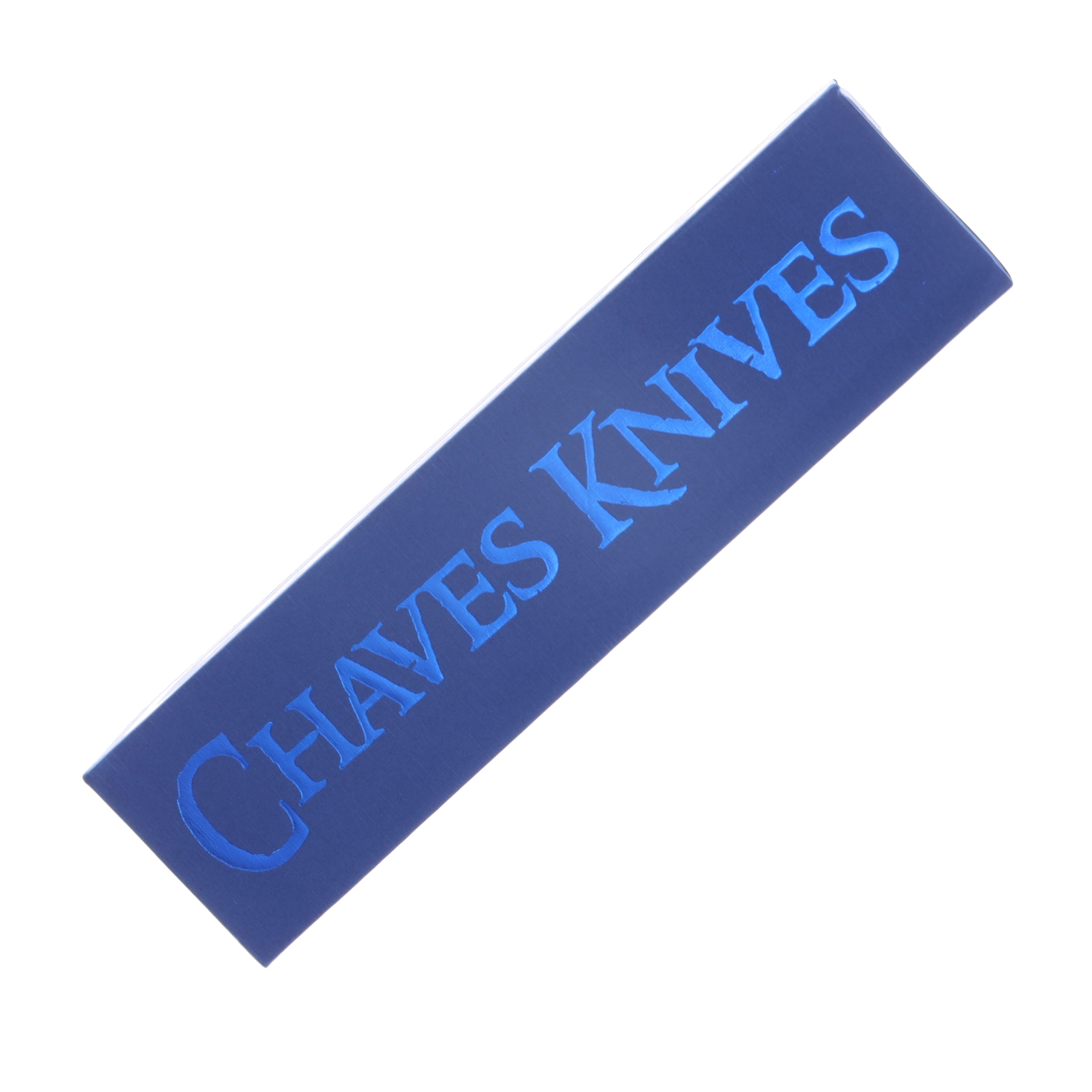 Chaves Blue Label - Aluminum Knurled C.H.U.B.  Flipper  SW  Linerlock  Blue  Ti Razor  Blade CK-7C2-5B6B-2D1-BLUE View 13