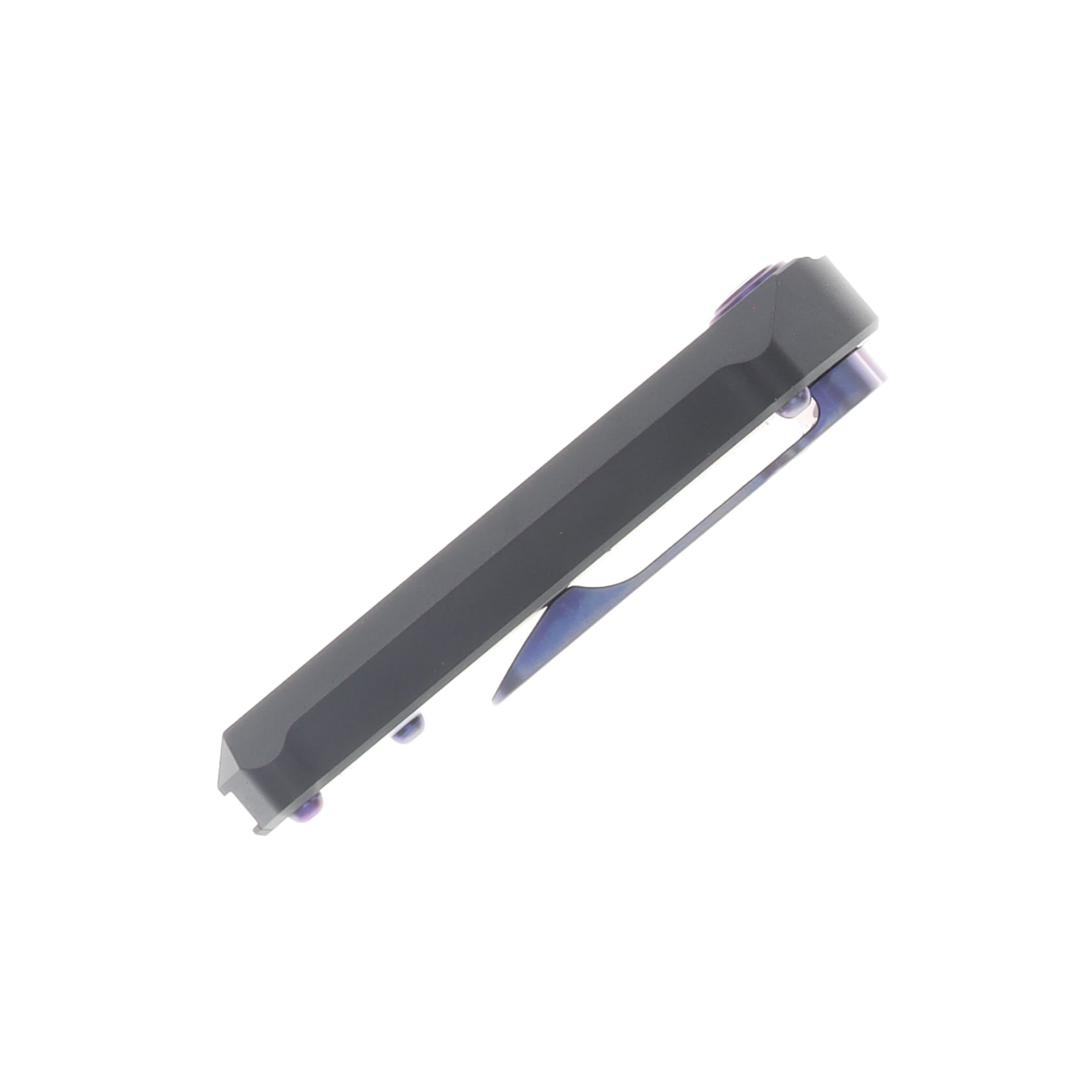 Chaves Blue Label CHUB Slipper Manual OTF Black PVD/Knurled Aluminum with Purple Accents CK-6C11-5F6F-6D1-PRP View 5