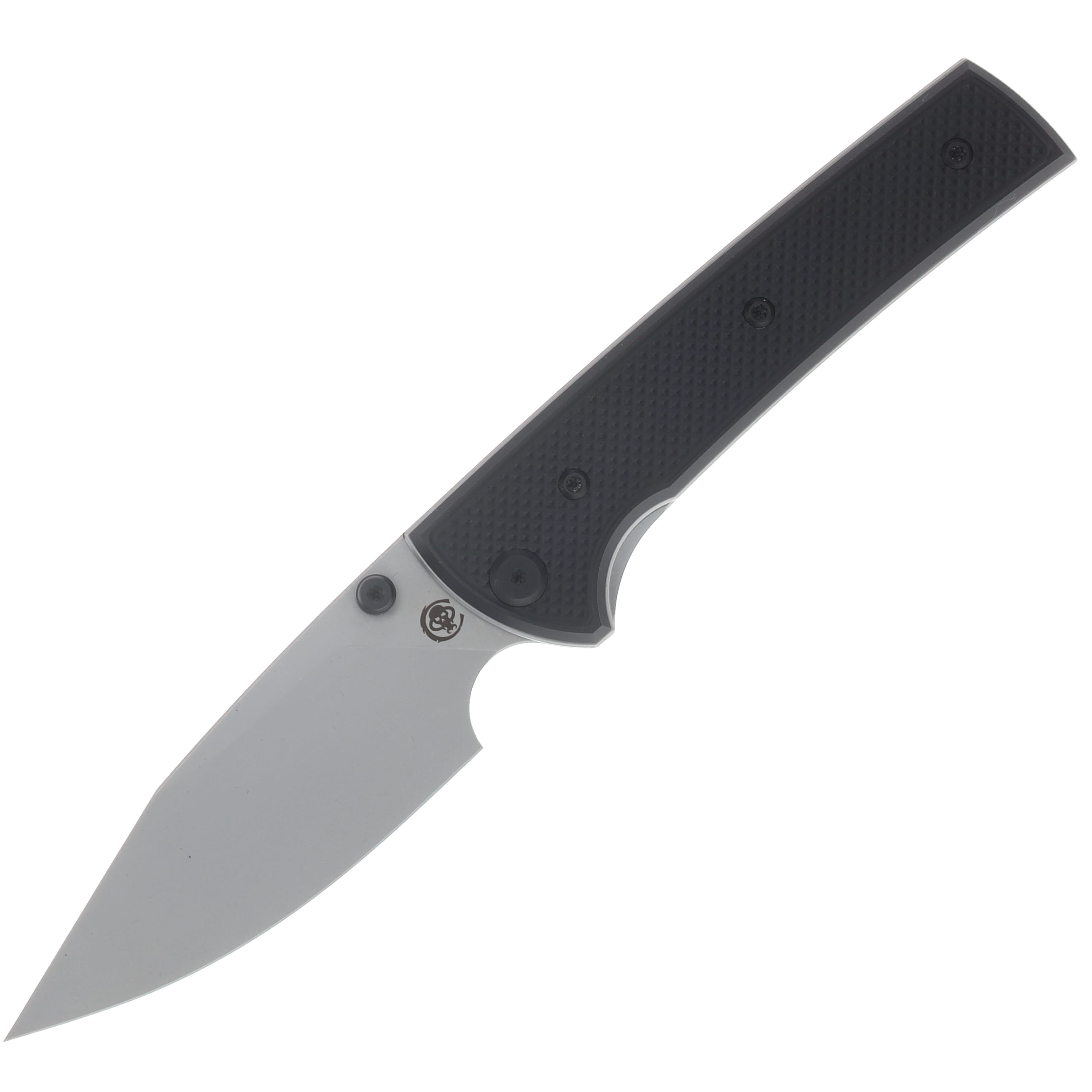 Chaves Blue Label - Aluminum Knurled Scapegoat  229   SW  Linerlock  Black  Ti SW  Spearpoint CK-4A2-10B9A-2D1-BL View 1