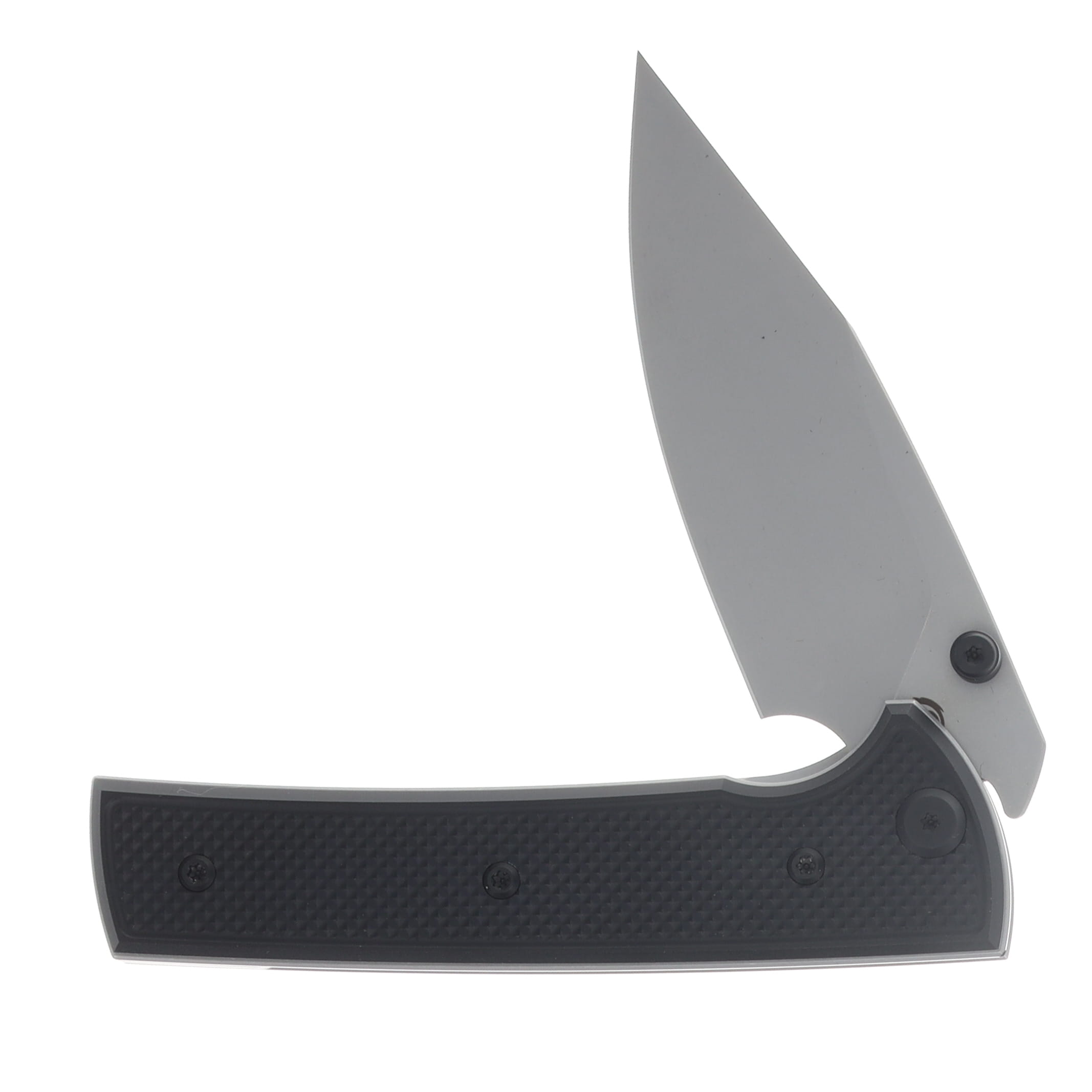 Chaves Blue Label - Aluminum Knurled Scapegoat  229   SW  Linerlock  Black  Ti SW  Spearpoint CK-4A2-10B9A-2D1-BL View 3