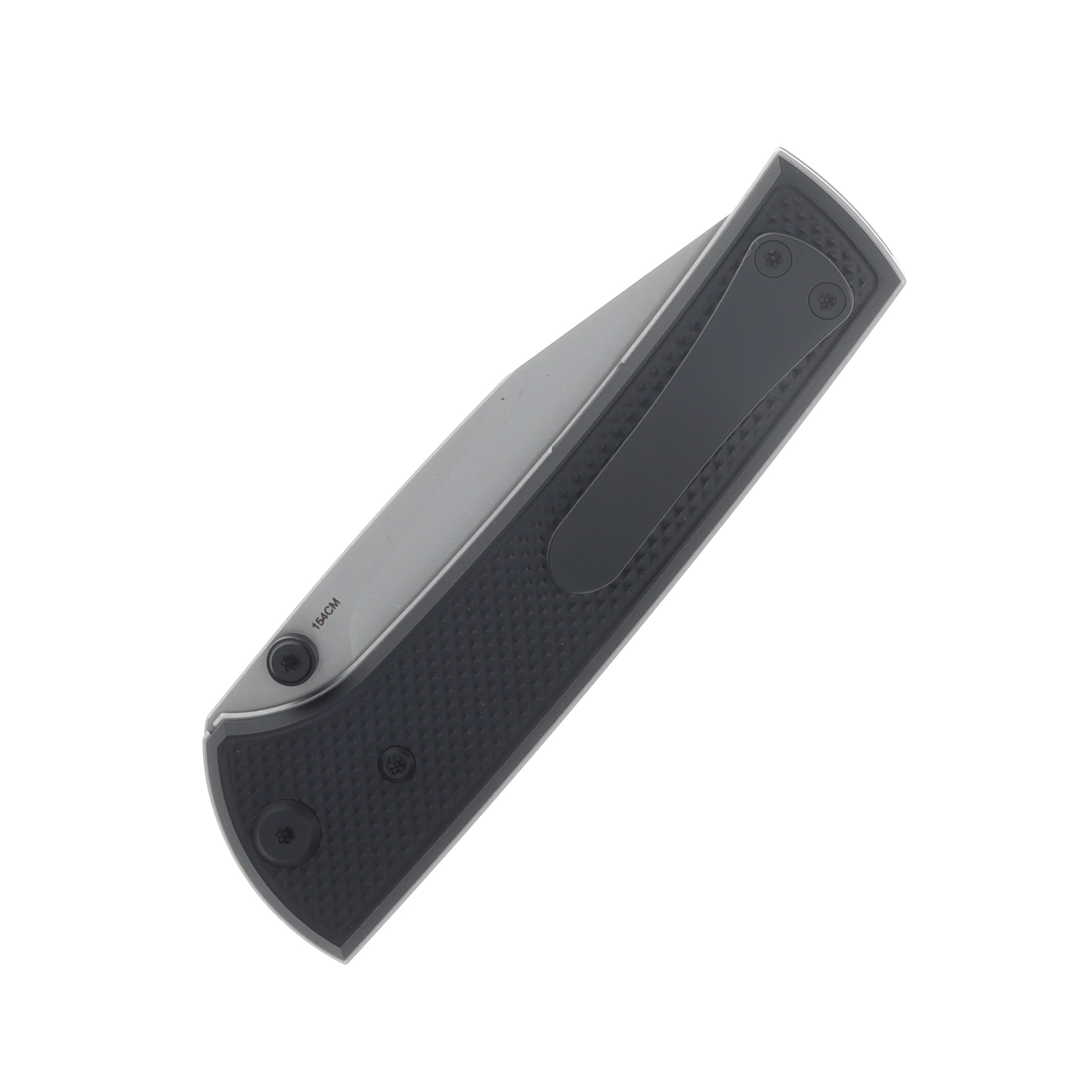 Chaves Blue Label - Aluminum Knurled Scapegoat  229   SW  Linerlock  Black  Ti SW  Spearpoint CK-4A2-10B9A-2D1-BL View 6