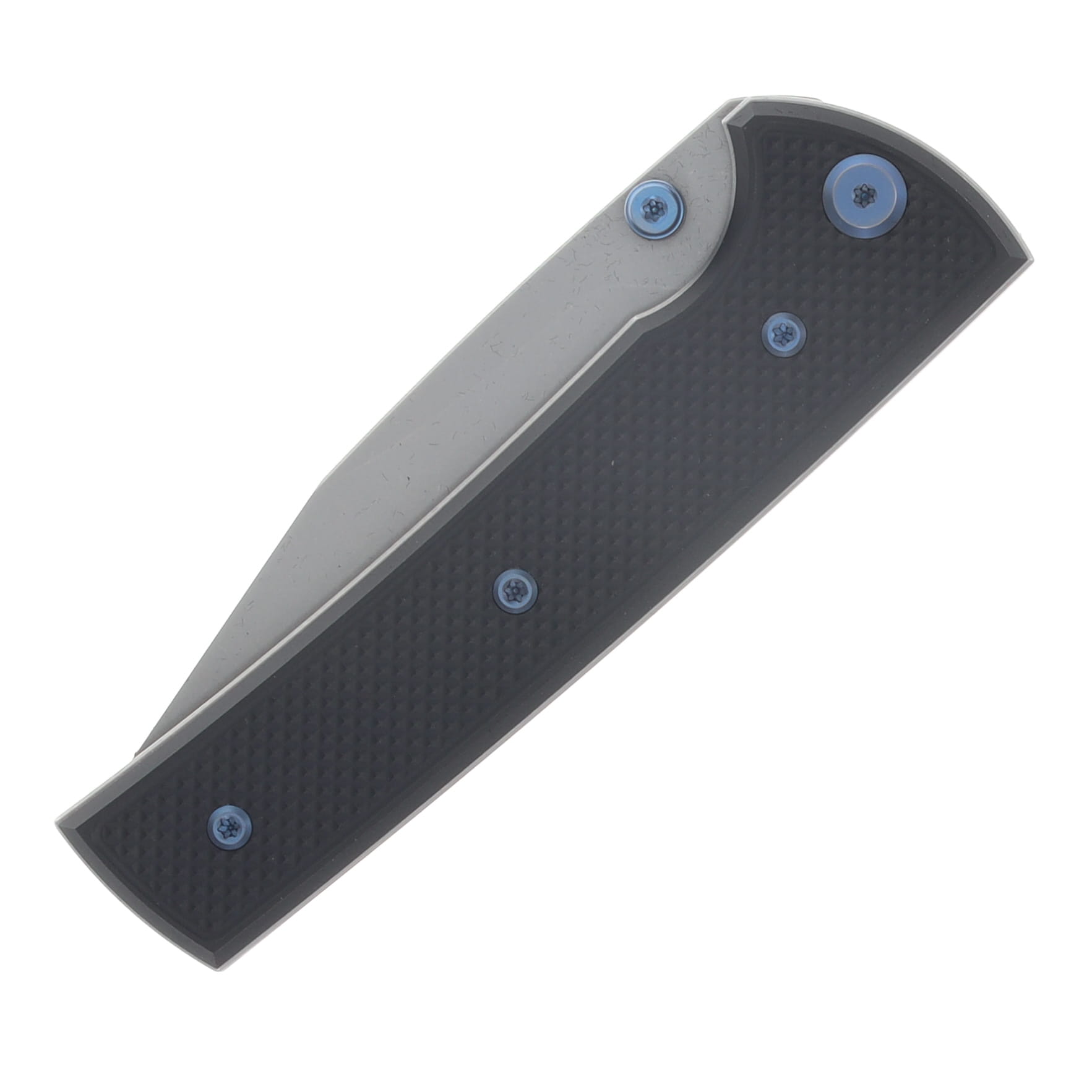 Chaves Blue Label - Aluminum Knurled Scapegoat  229  SW  Linerlock  Blue  Ti SW  Spearpoint CK-4A2-10B9A-2D1-BLUE View 5