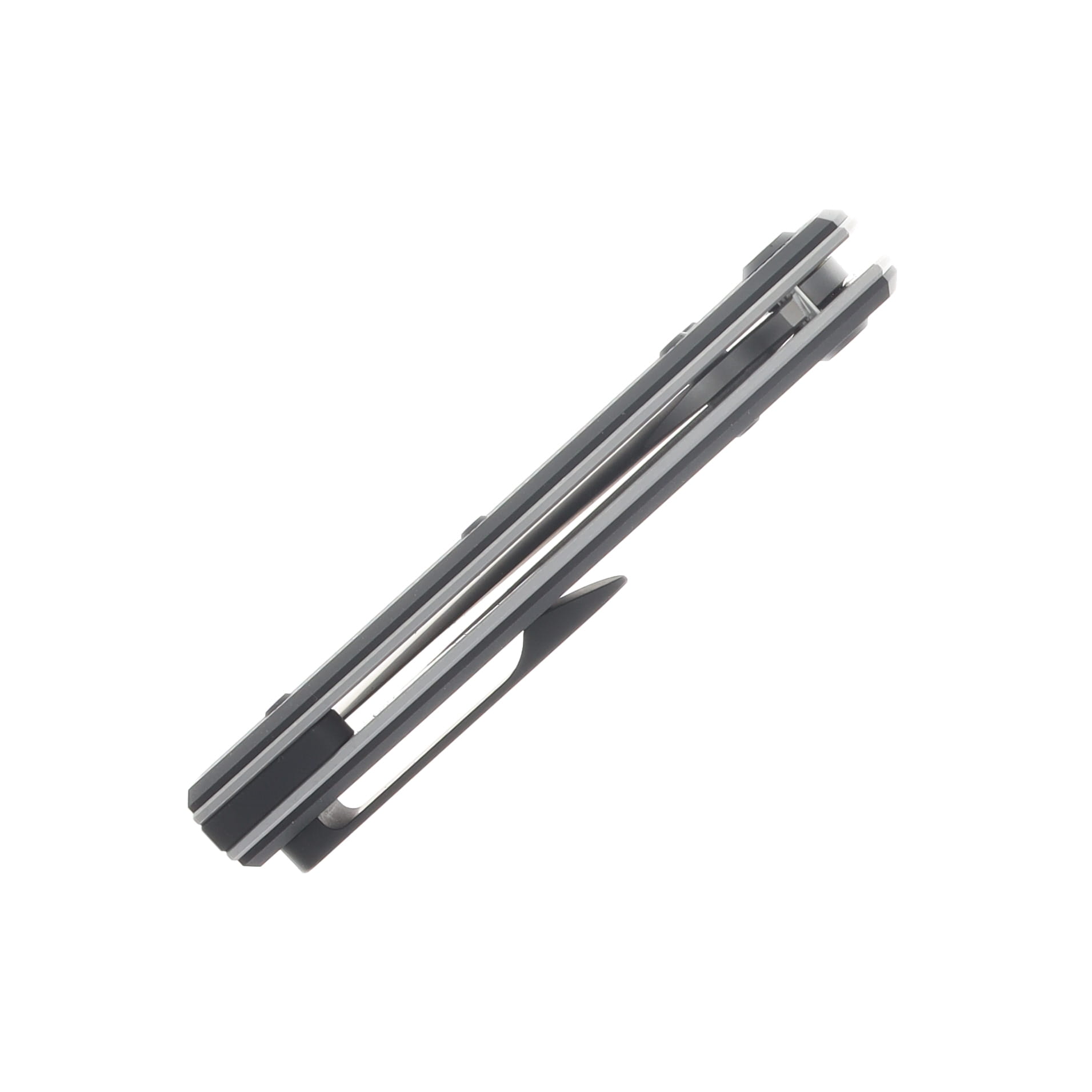 Chaves Blue Label - Aluminum Knurled Scapegoat  Street  SW  Linerlock  Black  Ti SW  Spearpoint CK-4B2-10B9A-2D1-BL View 7
