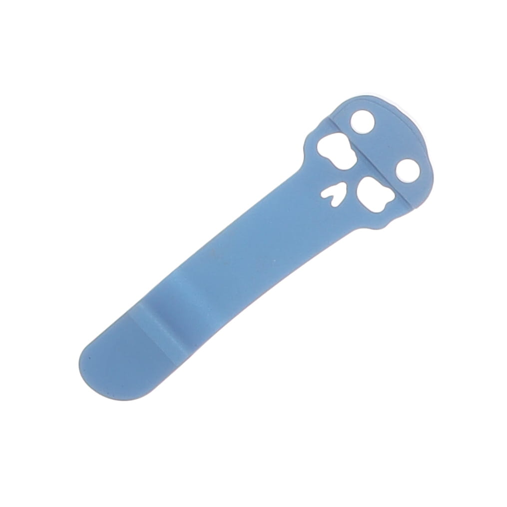 Chaves Blue Label - Aluminum Knurled Scapegoat  Street  SW  Linerlock  Blue  Ti SW  Spearpoint CK-4B2-10B9A-2D1-BLUE View 9