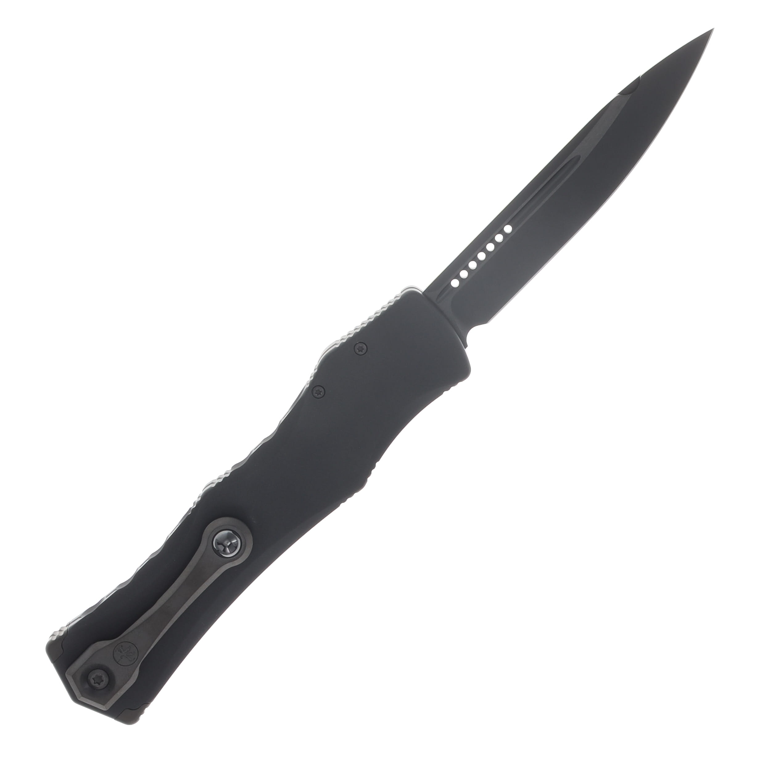 Microtech Halo IV OTF Auto Clip Point Marfione Select DLC Apocalyptic Finish Hardcoat Anodized Alloy DLC Apocalyptic Finish Stainless AUMT11501DLCTMS1 View 2