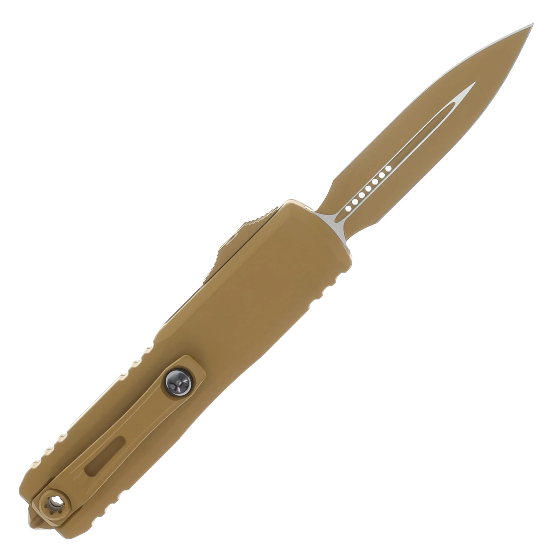 Microtech UTX-85 GEN IV OTF Auto D/E Standard Cerakote RAL-8000 AUMT123241CRA View 2