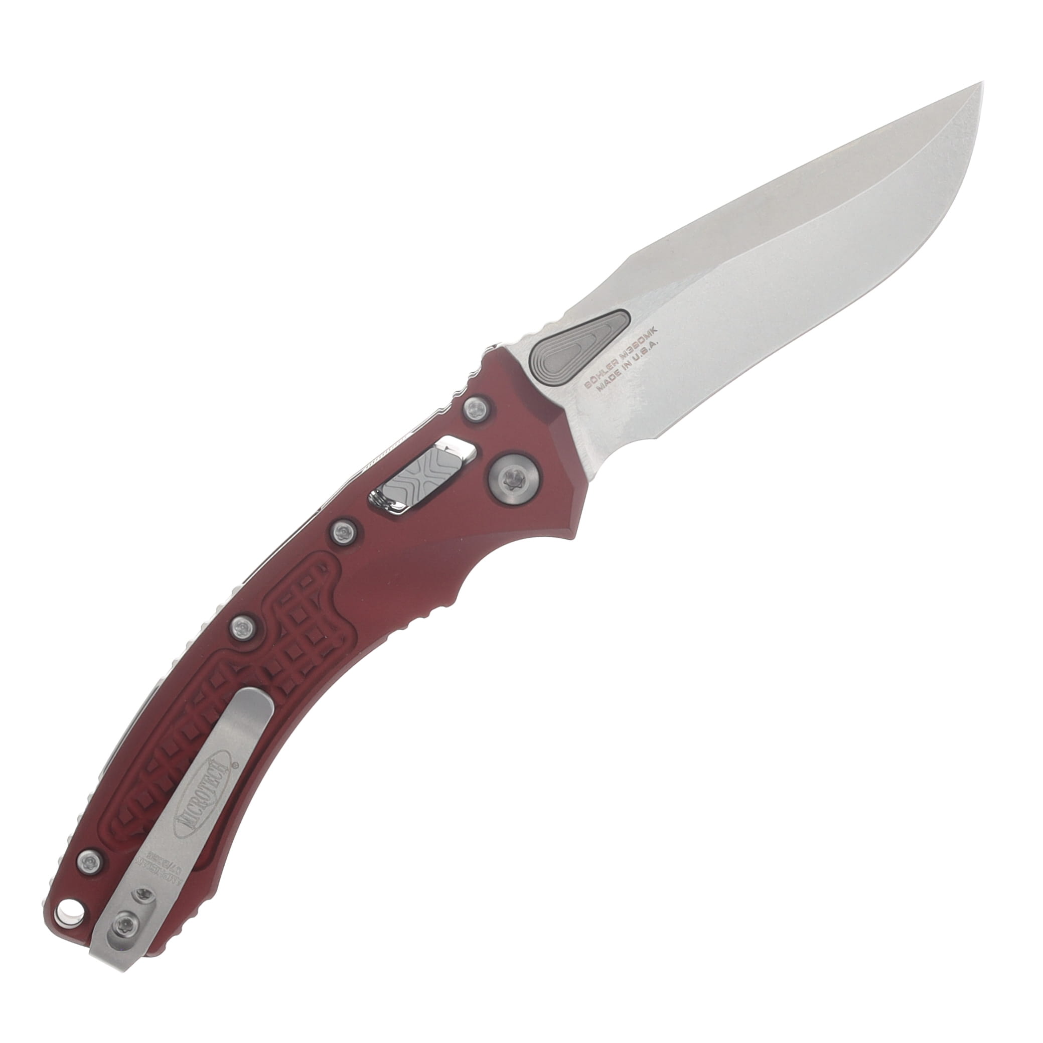 Microtech Amphibian Mini RAM-LOK Folder SW Standard Frag Aluminum Merlot MT137MRL10FRMR View 2