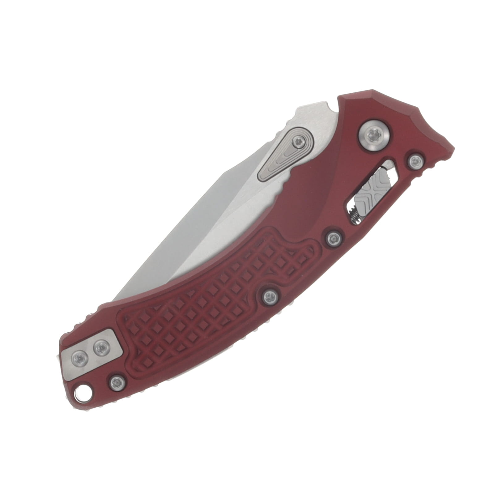 Microtech Amphibian Mini RAM-LOK Folder SW Standard Frag Aluminum Merlot MT137MRL10FRMR View 5