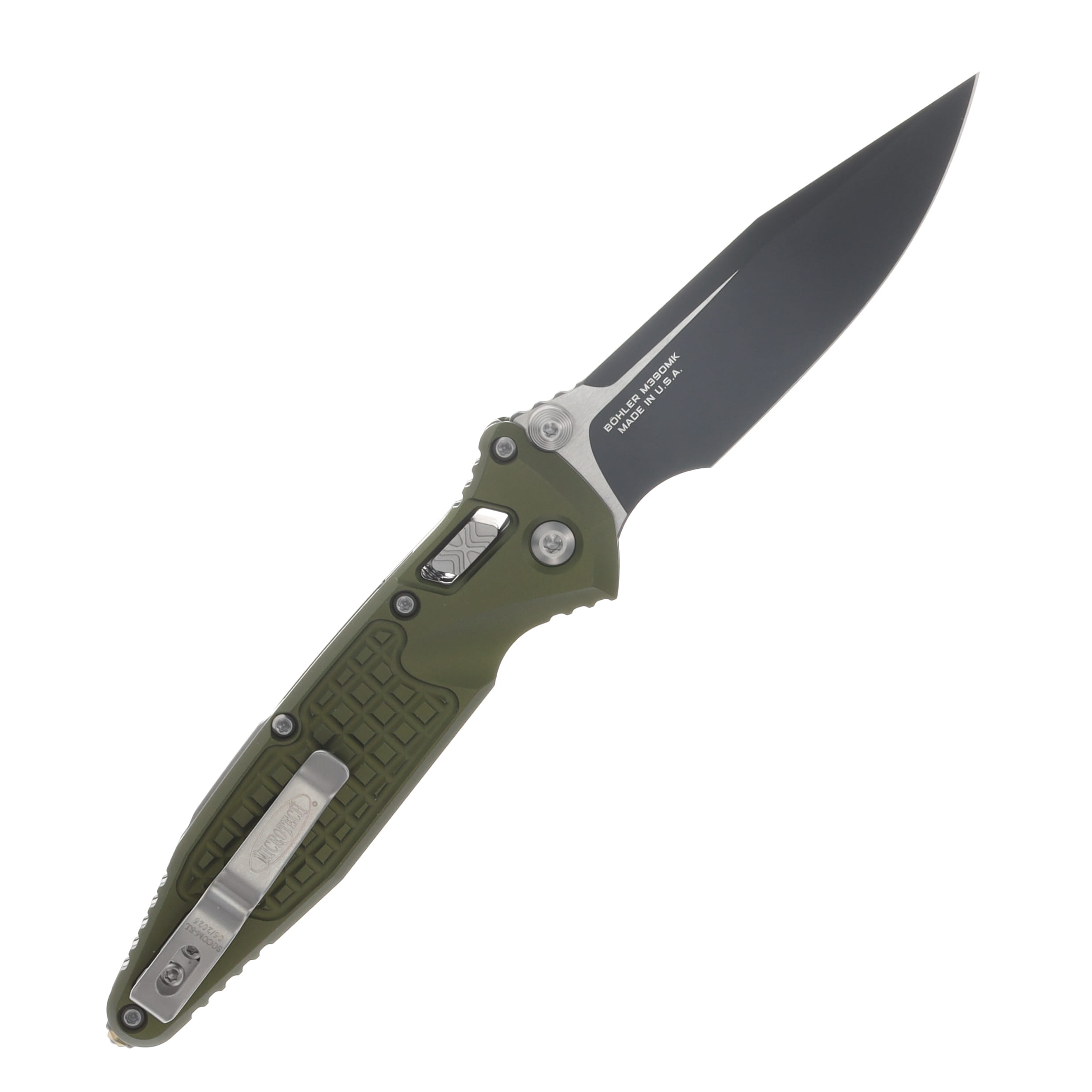 Microtech Socom RAM-LOK Folder S/E Standard Black Frag Aluminum OD Green MT160RL1FROD View 2