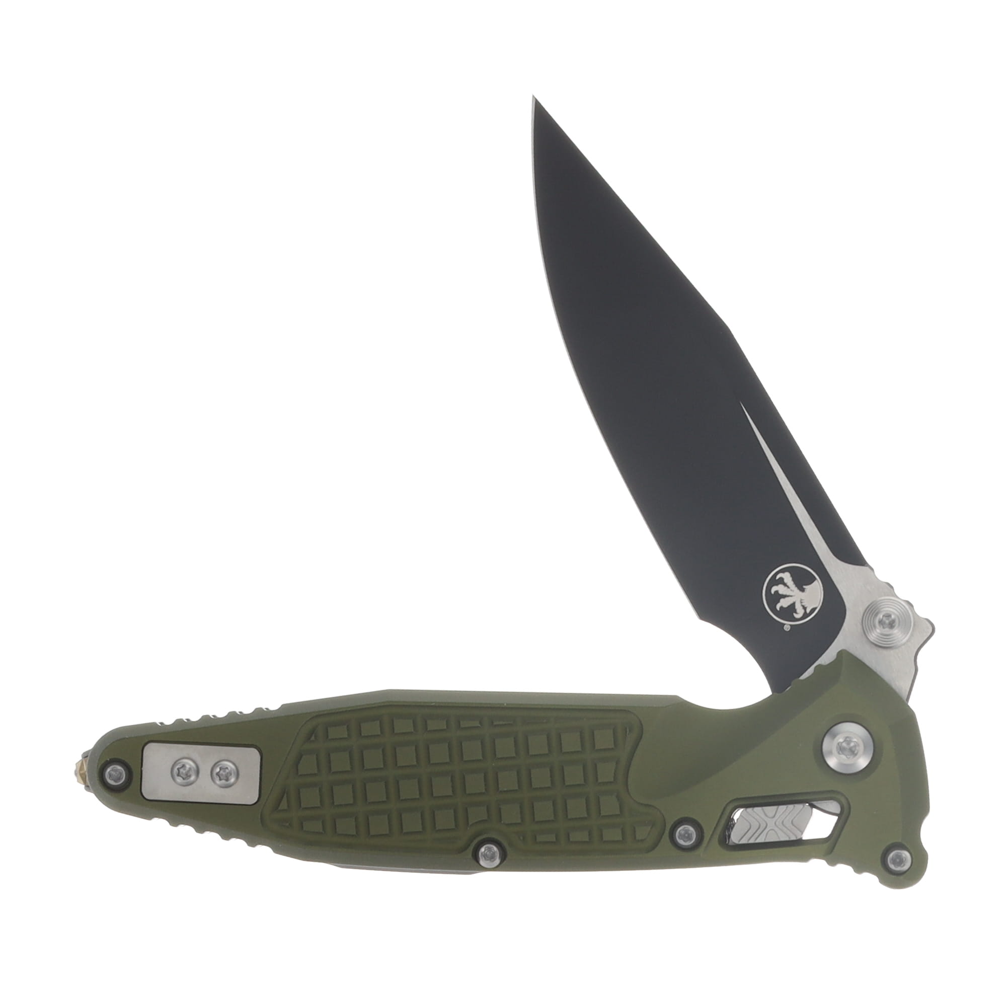 Microtech Socom RAM-LOK Folder S/E Standard Black Frag Aluminum OD Green MT160RL1FROD View 3