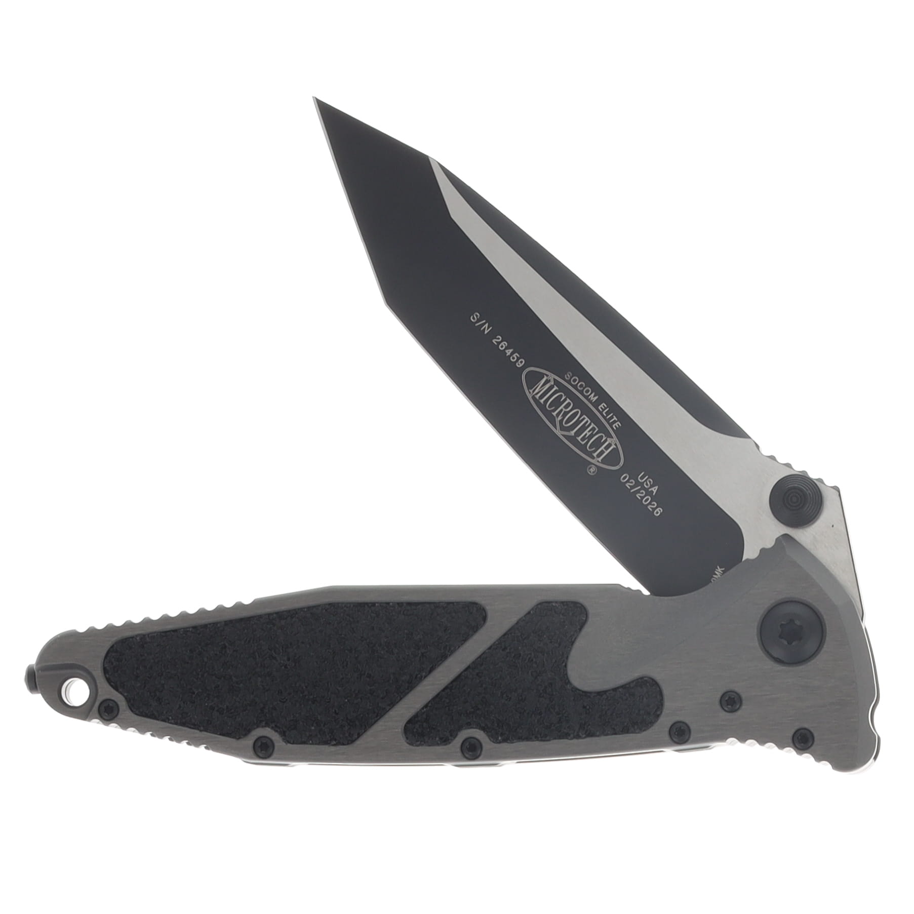 Microtech Socom Elite Manual Folder T/E Black Standard Natural Clear MT1611NC View 3
