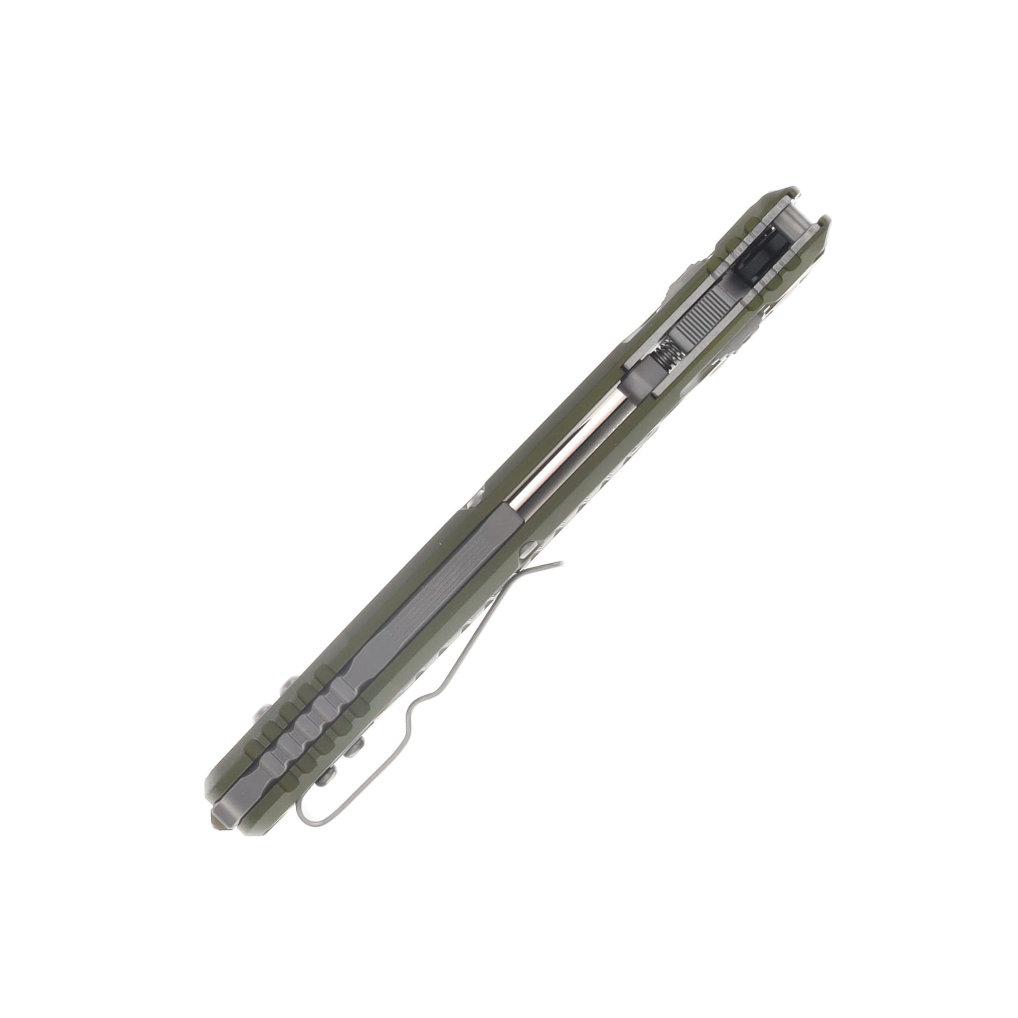 Microtech Socom RAM-LOK Folder T/E Black Standard Frag Aluminum OD Green MT161RL1FROD View 7