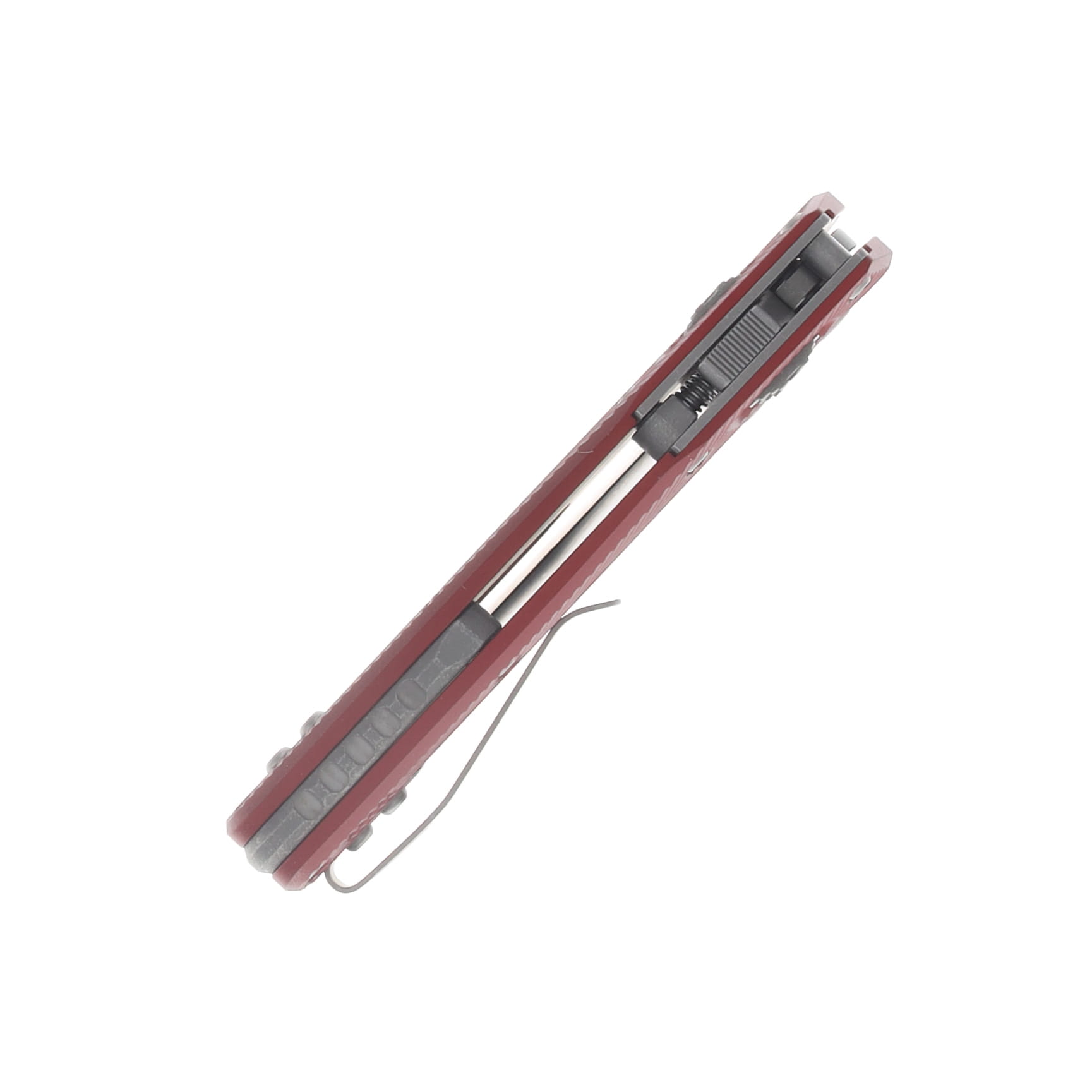 Microtech MSI Mini RAM-LOK Folder S/E Apocalyptic Standard Fluted Aluminum Merlot MT210M10APFLMR View 7
