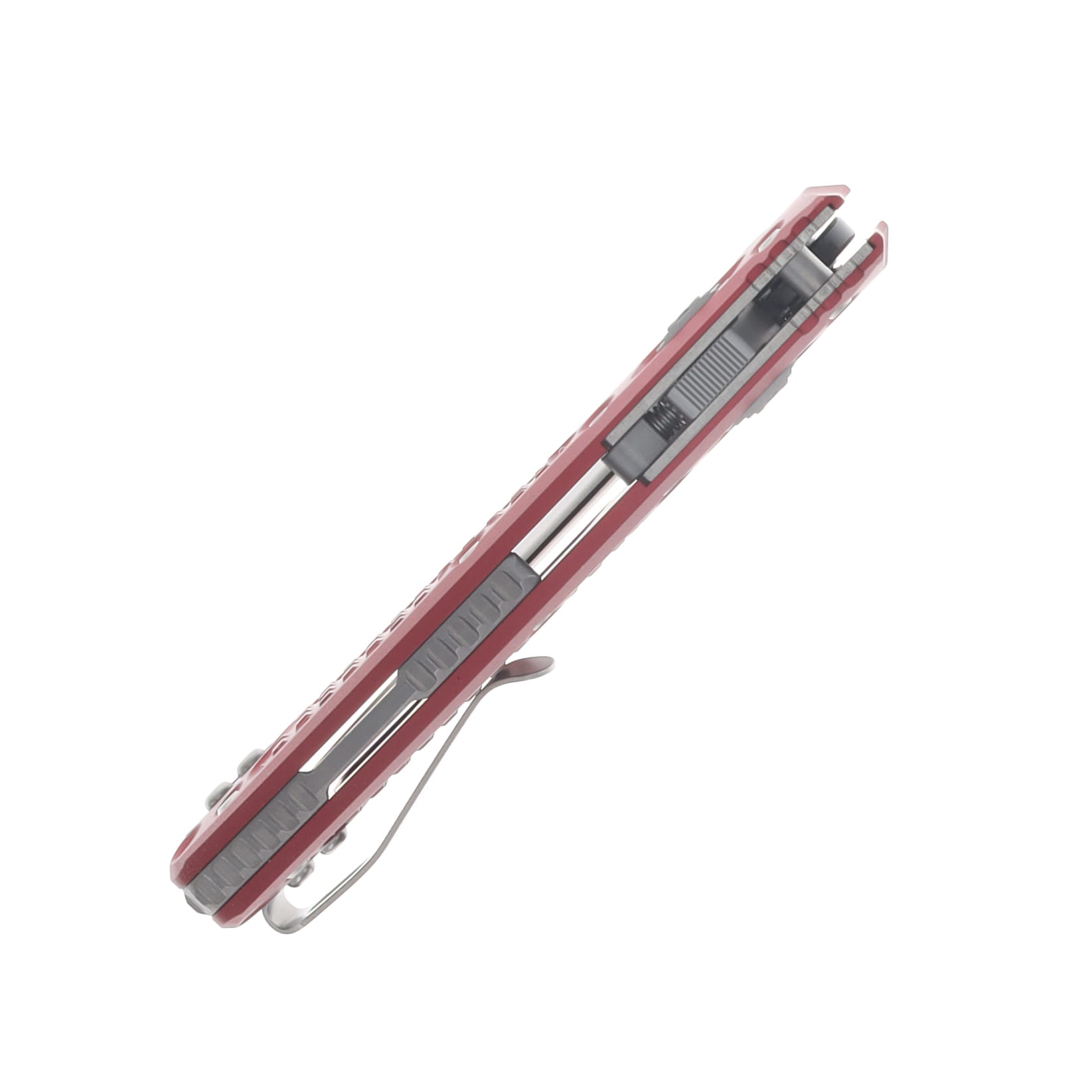 Microtech Amphibian Mini RAM-LOK Folder S/E Black Standard Frag Aluminum Merlot MT137MRL1FRMR View 7
