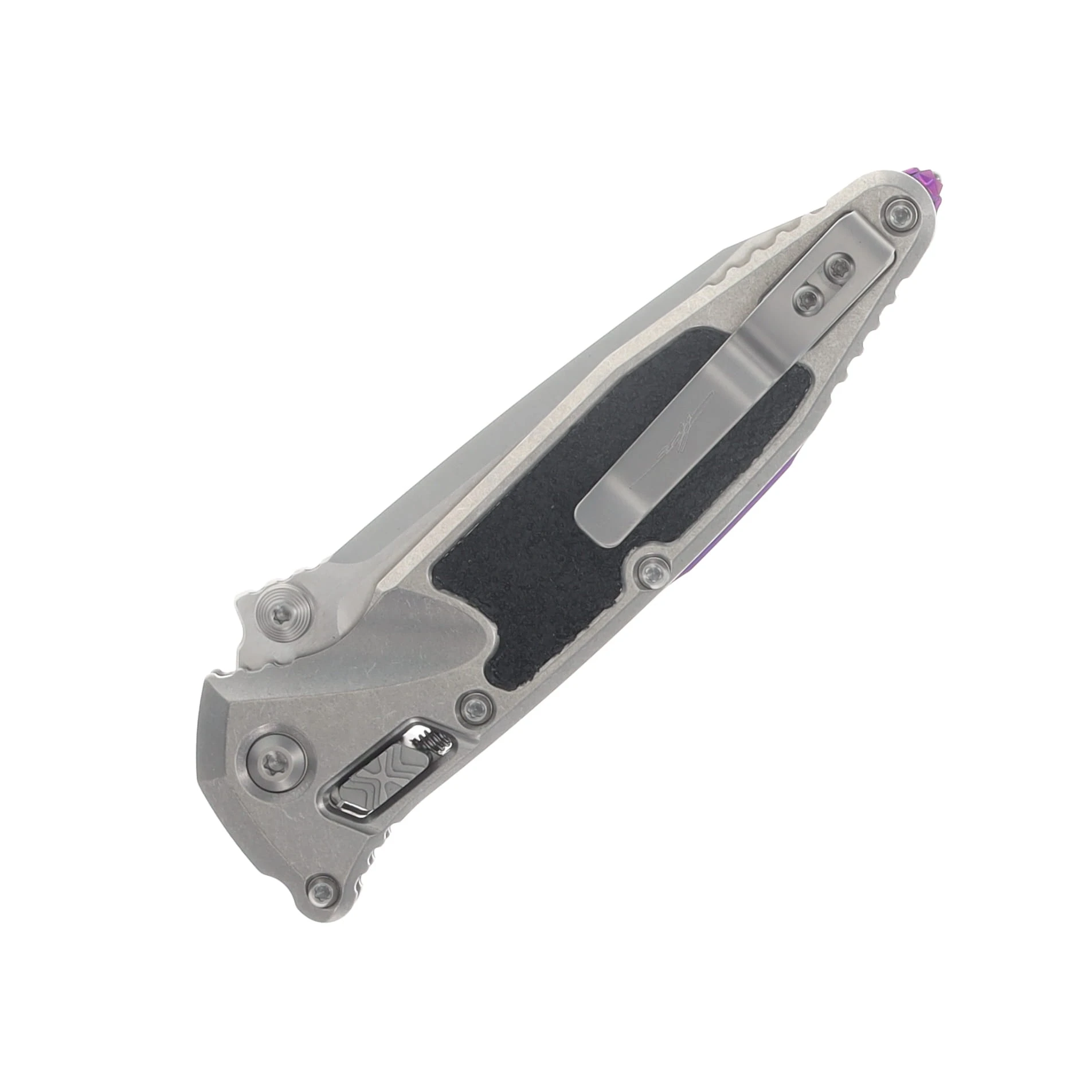 Microtech Socom RAM-LOK Folder T/E Marfione Select SW - SW TI W/Textured Inlay Purple TI Accents MT161RL10MS4 View 6