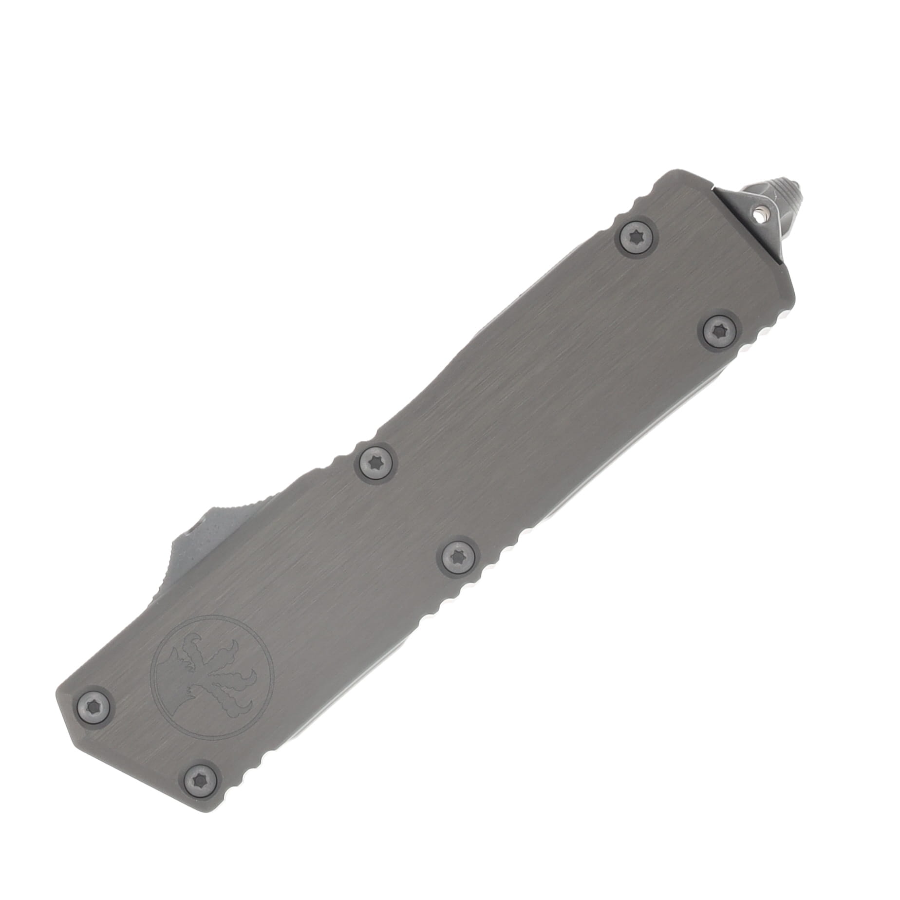 Microtech Scarab II GEN III Executive OTF Auto T/E Apocalyptic Full Serrate Natural Clear AUMT117712APNC View 3