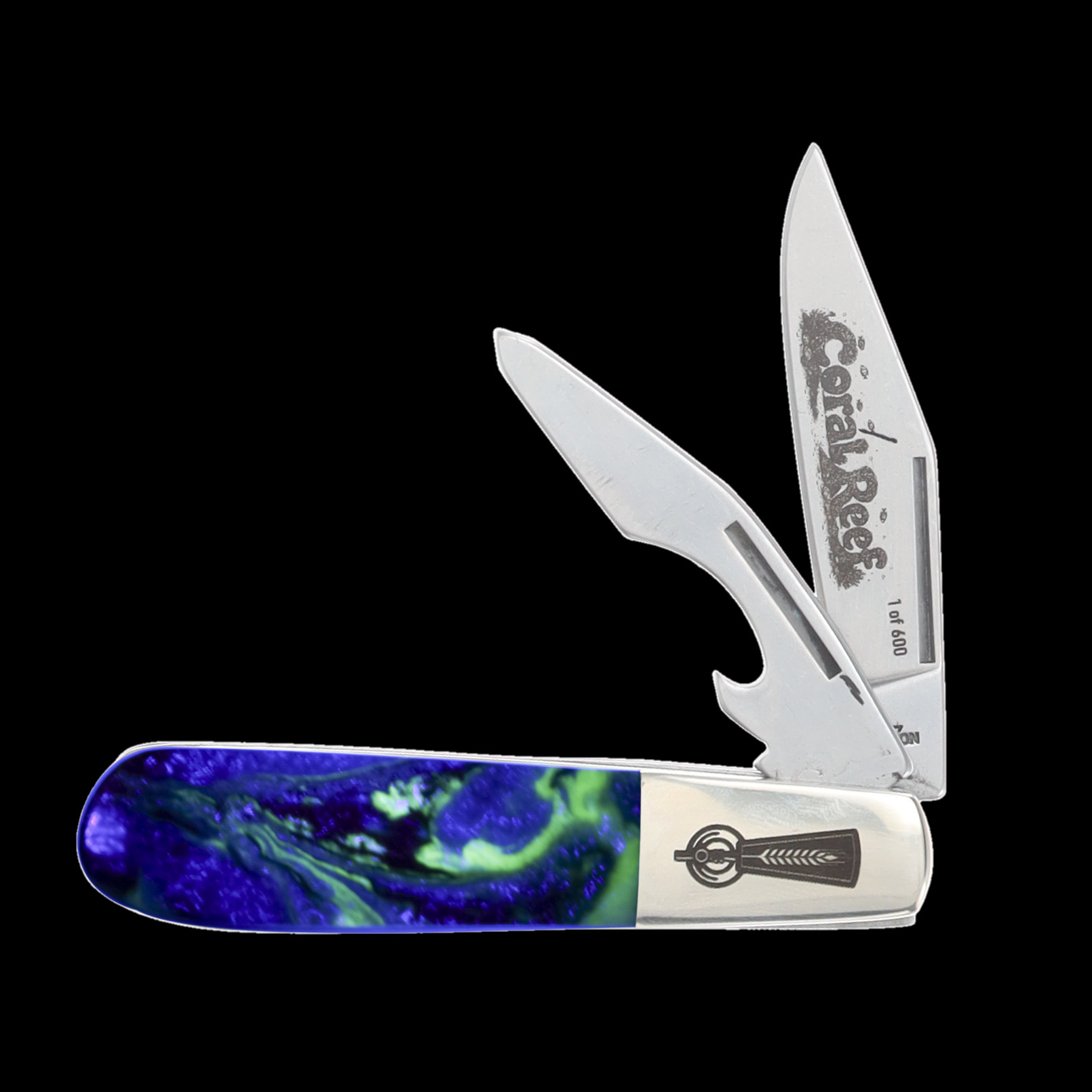 Bear & Son SMKW Exclusive Coral Reef UV Reflective/Glow In The Dark Beer Tender Barlow BR9281BOCR View 8