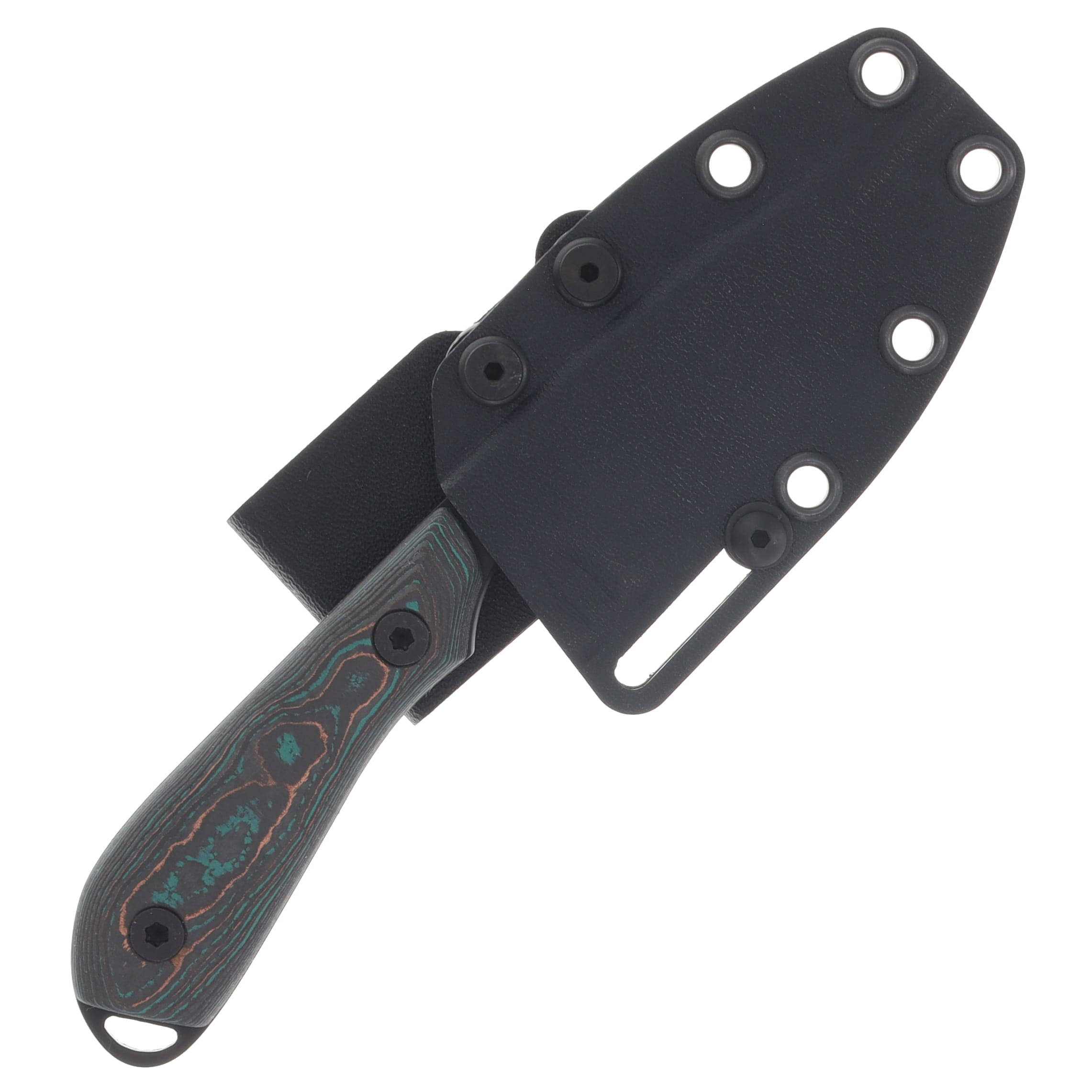 White River Model 1 Fixed Blade Knife Black PVD/Shipwreck CamoCarbon WRM1-CCB-S35-CBI-SWK View 6