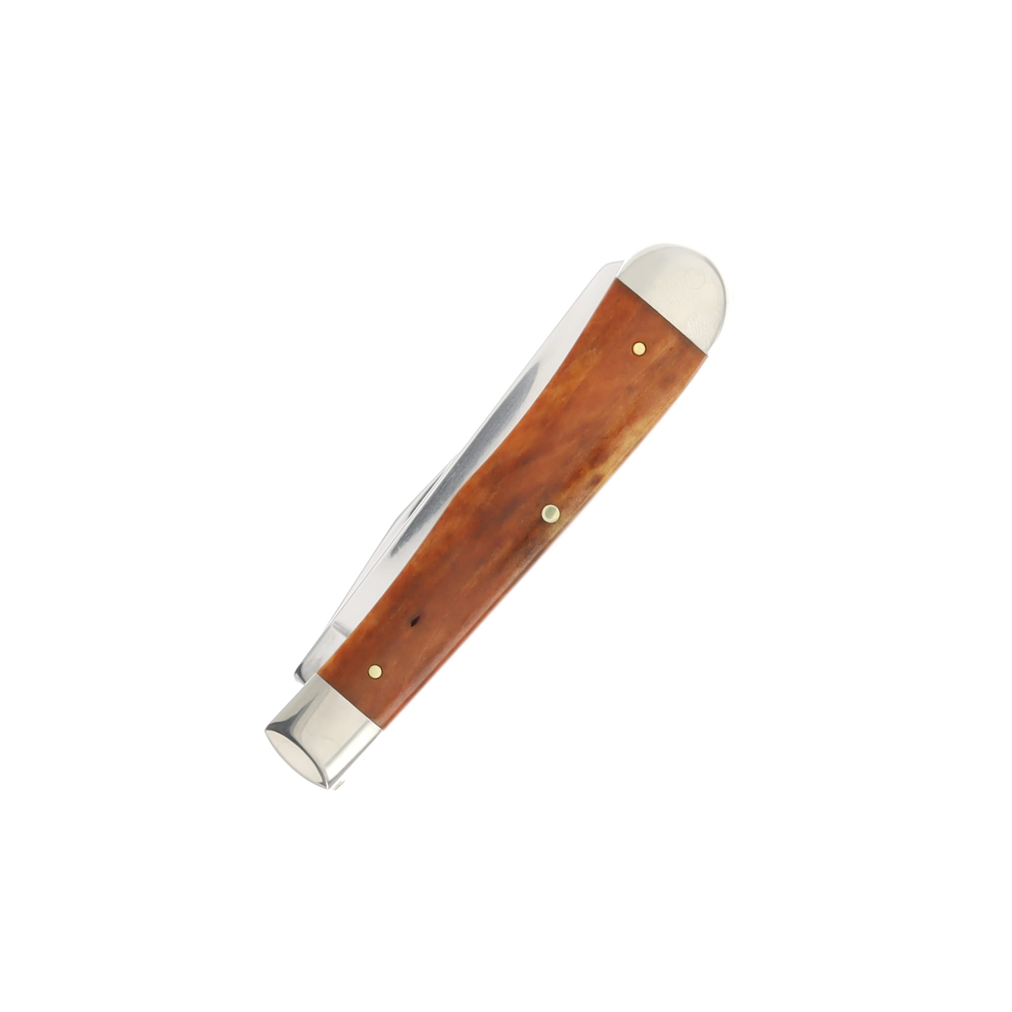 Case XX Chestnut Smooth Bone Trapper Folding Knife CA28707 View 2