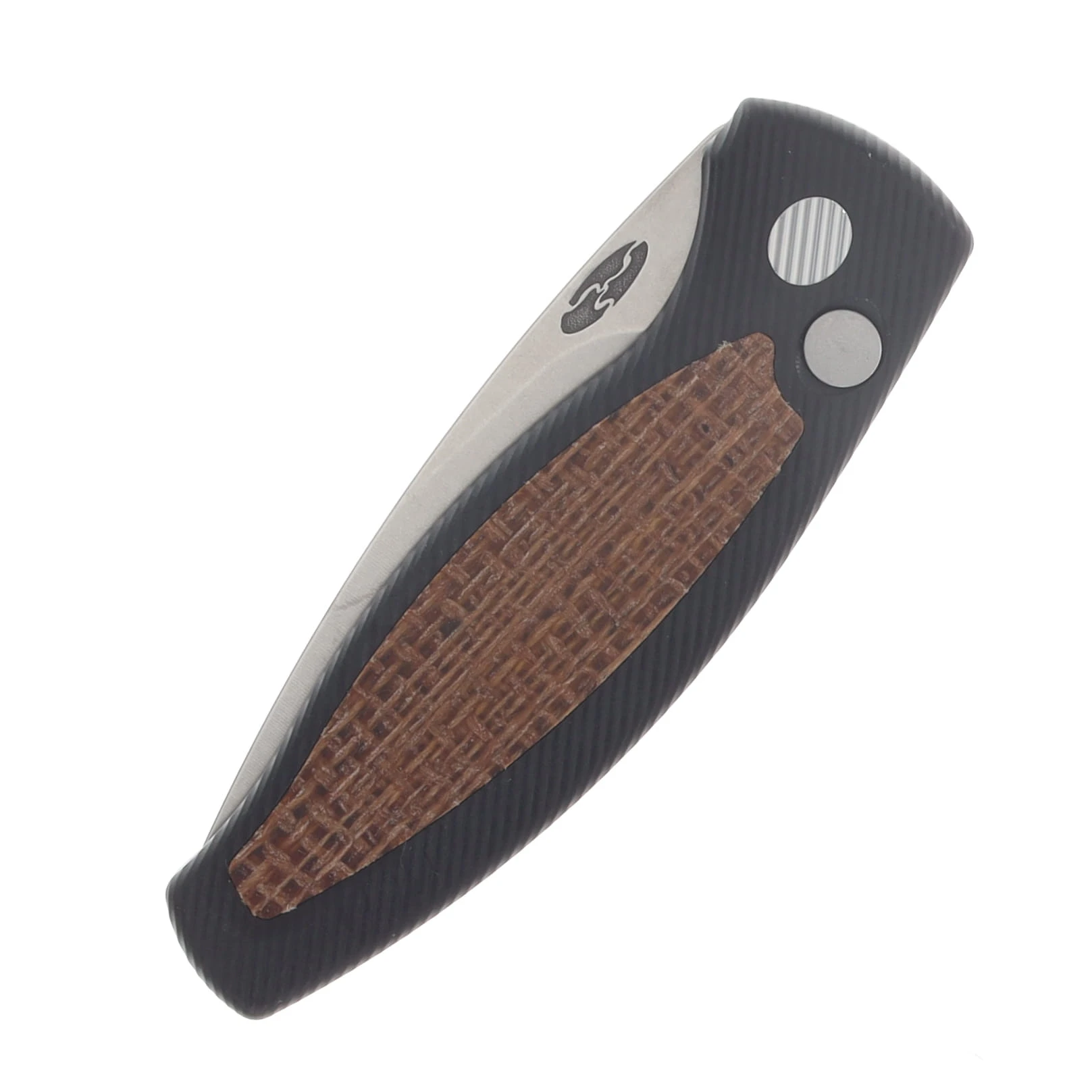 Three Rivers MFG Pit Bull OTS Auto Aluminum W/Burlap Micarta Inlay - Magnacut DLR-PB-AL-MICBURMIC View 3