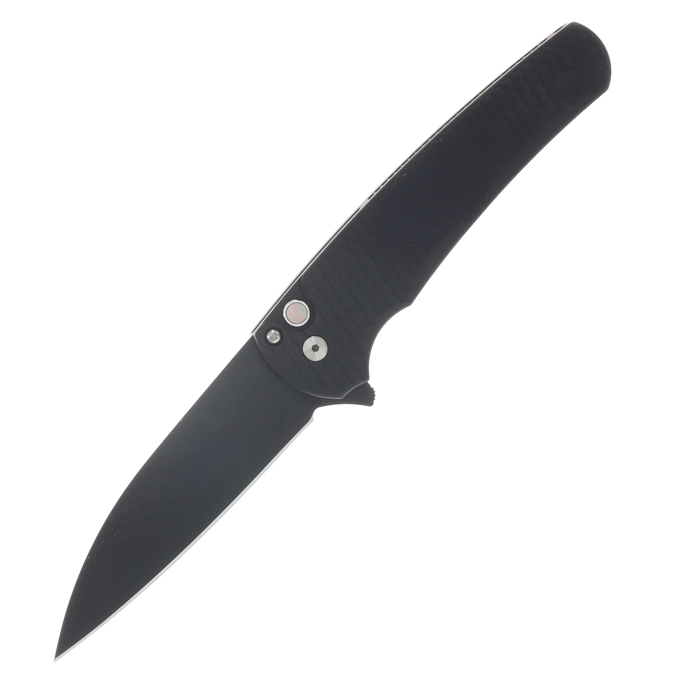 ProTech Malibu Button Lock Folding Knife DLC Magnacut Wharncliffe/Textured Black Dragon Scale PT5336-LTD View 1