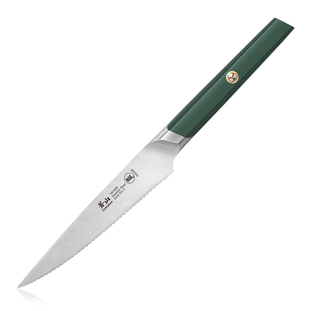 Cangshan Everest Green 5in Utility Serrated 502926 View 1