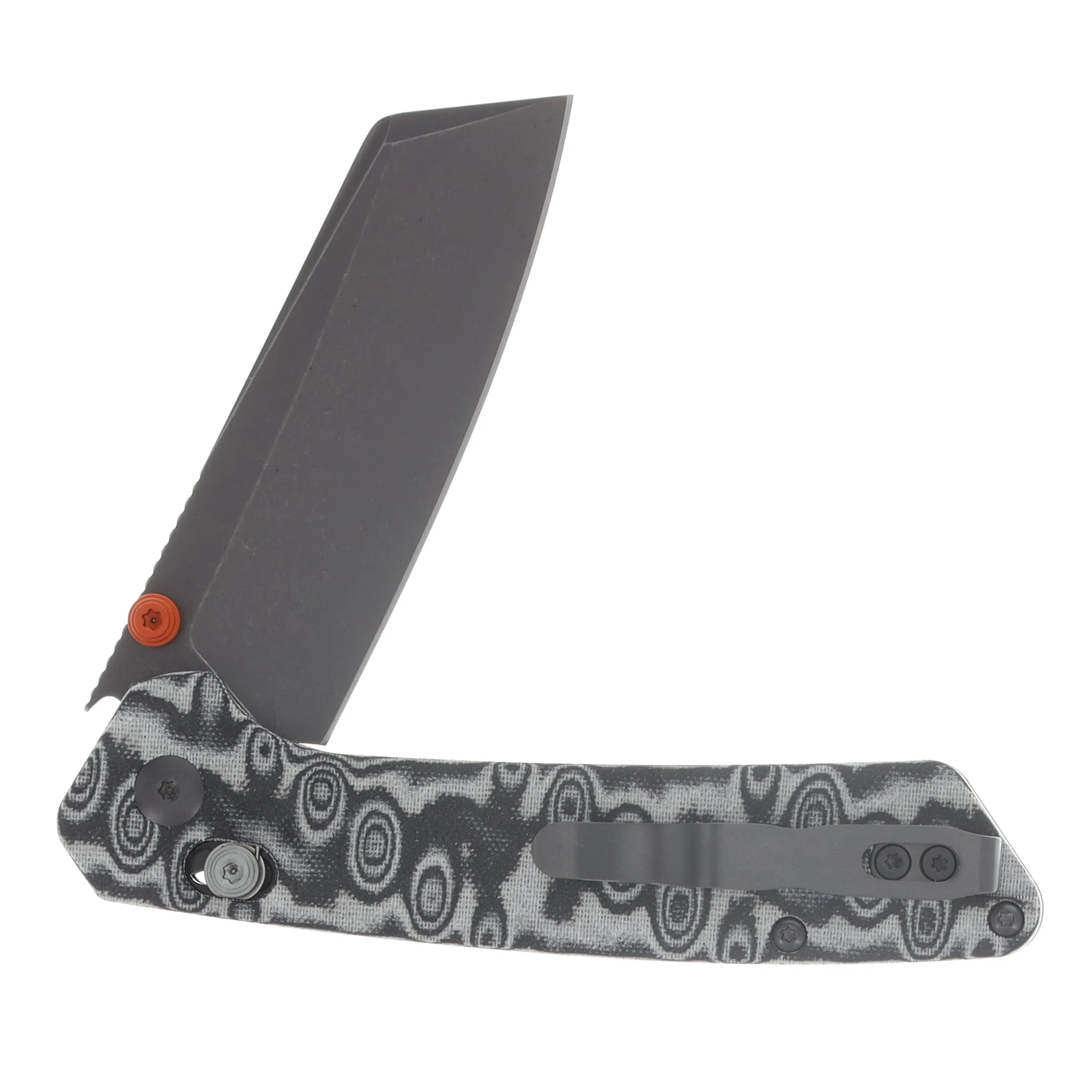 Kizer Madrac CL AirTi Folder Black-Gray Vortex Micarta Handle Grey PVD SW M390 Blade K3693ACS4 View 4